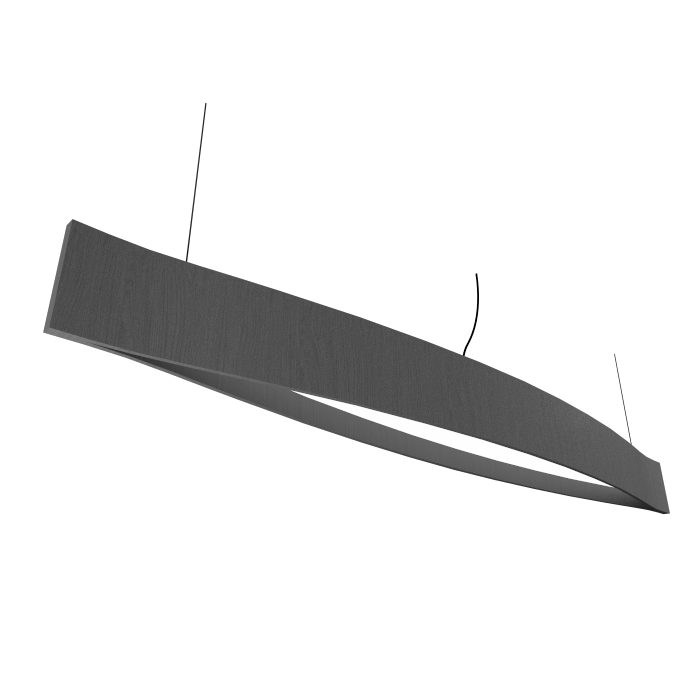 Pendant Lamp Accord Canoa 1279 LED - Clean Line Accord Lighting | 50. Organic lead Grey