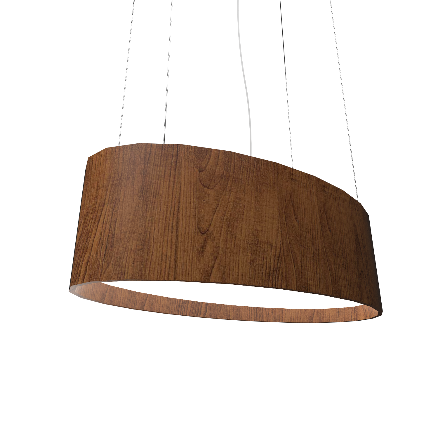 Pendant Lamp Accord Oval 287 - Oval Line Accord Lighting | 06. Imbuia