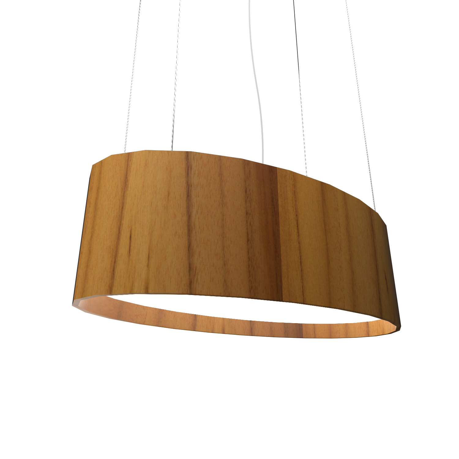 Pendant Lamp Accord Oval 287 - Oval Line Accord Lighting | 12. Teak