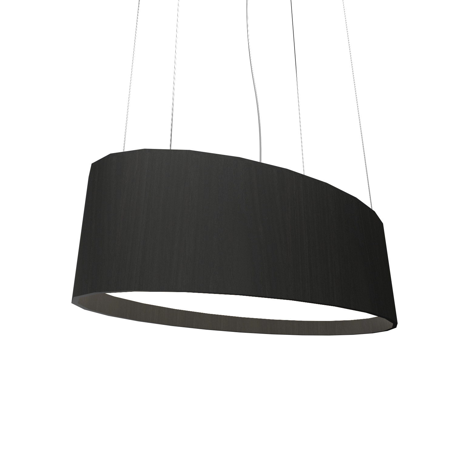 Pendant Lamp Accord Oval 287 - Oval Line Accord Lighting | 44. Charcoal