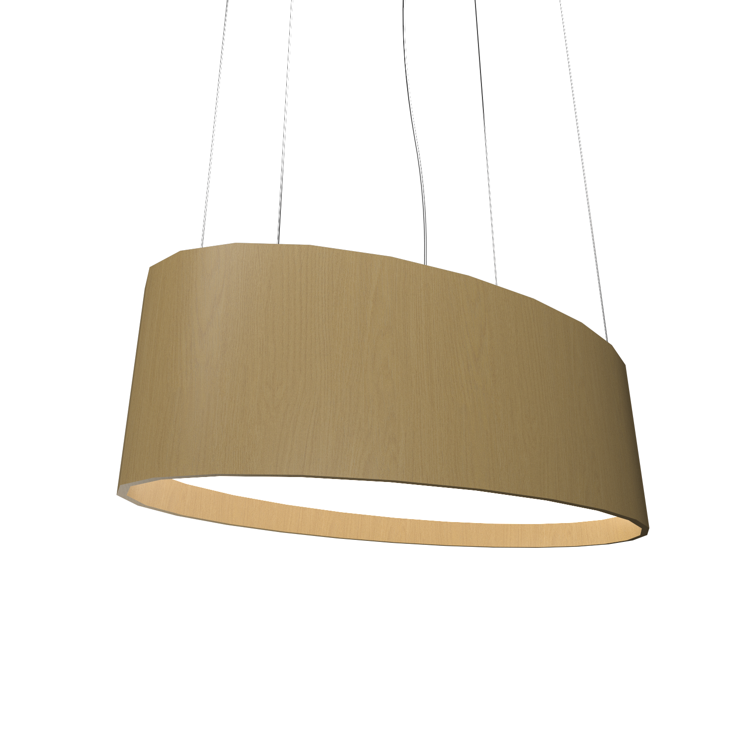 Pendant Lamp Accord Oval 287 - Oval Line Accord Lighting | 49. Organic Gold