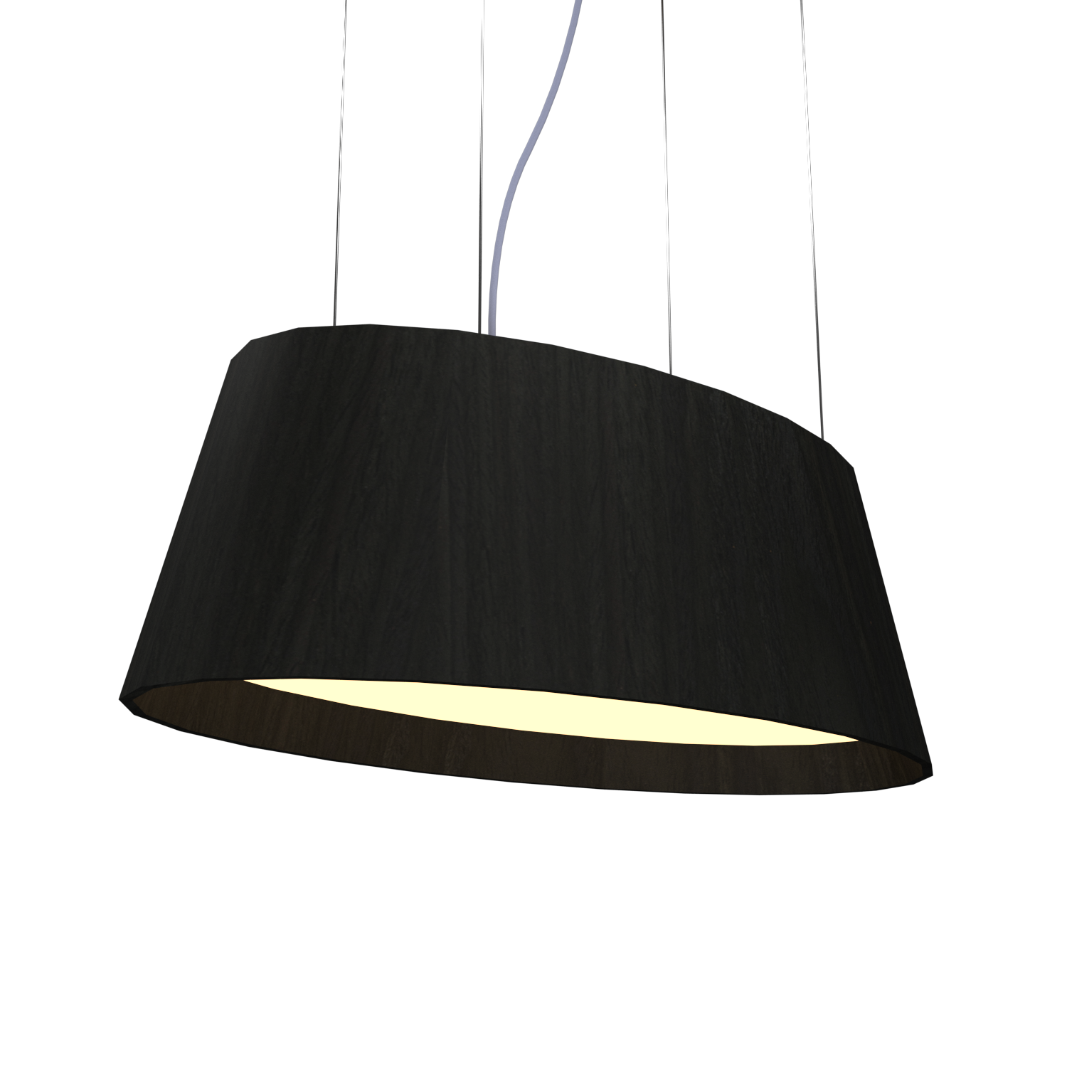 Pendant Lamp Accord Oval 1218 - Oval Line Accord Lighting | 46. ​​Organic Black