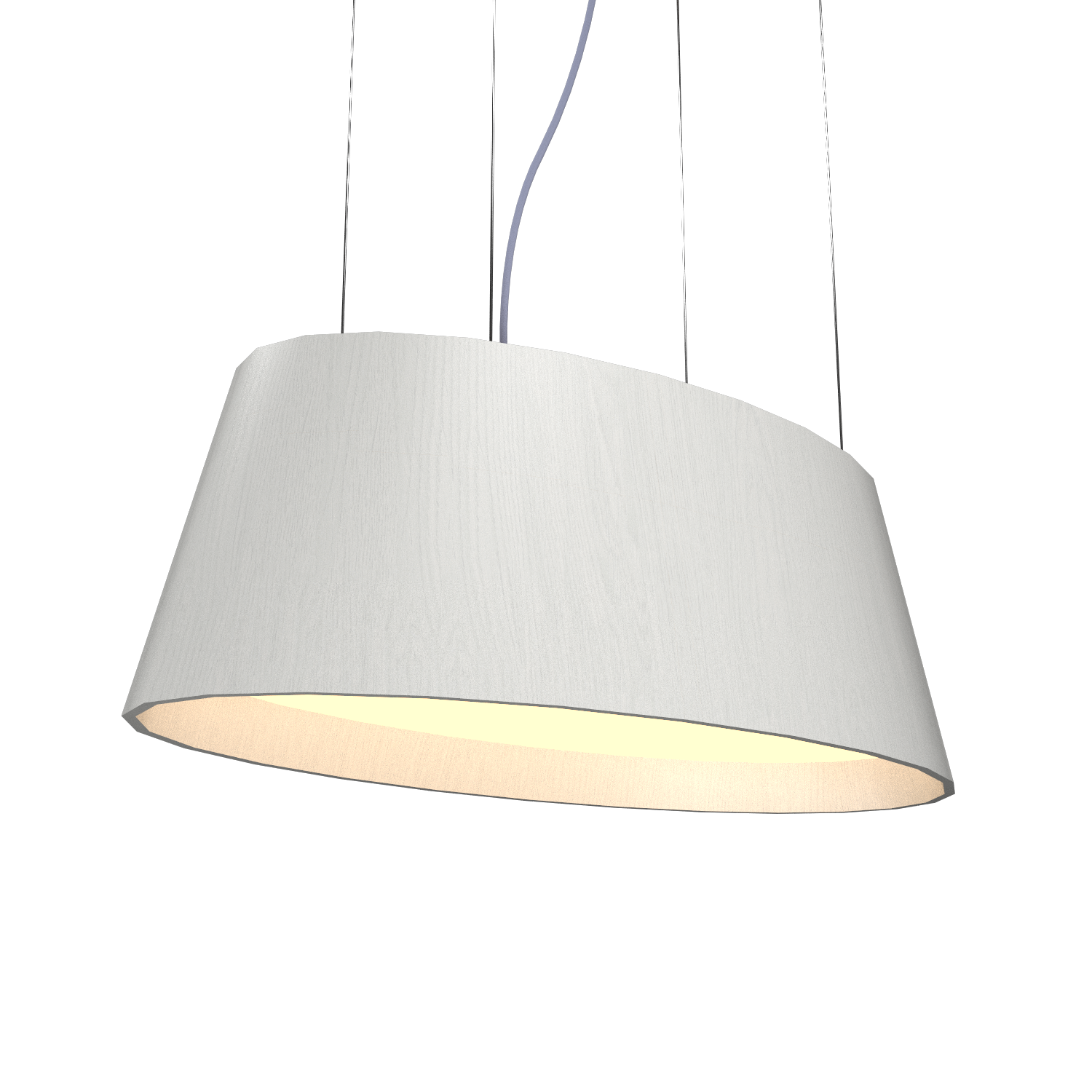 Pendant Lamp Accord Oval 1218 - Oval Line Accord Lighting | 47. ​​Organic White
