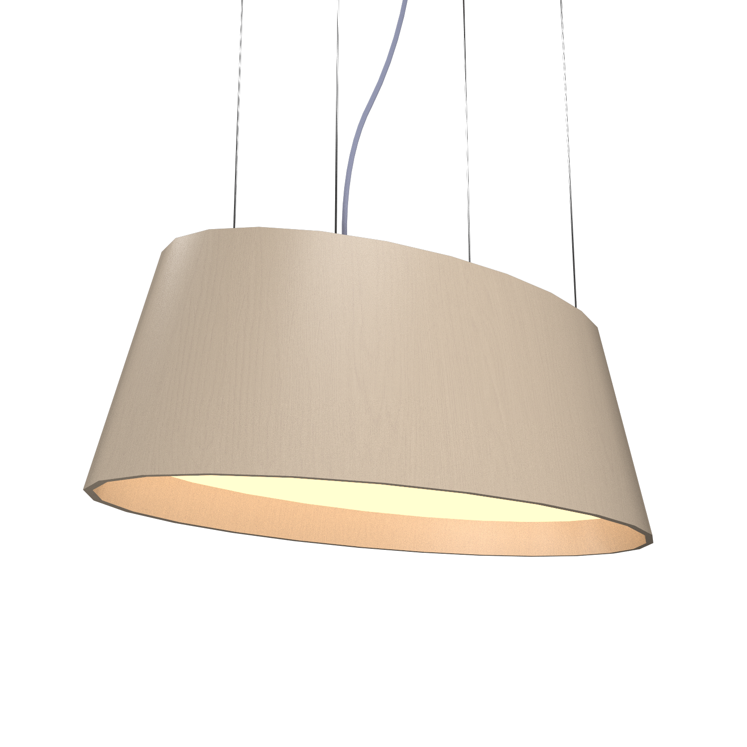 Pendant Lamp Accord Oval 1218 - Oval Line Accord Lighting | 48. Organic Cappuccino
