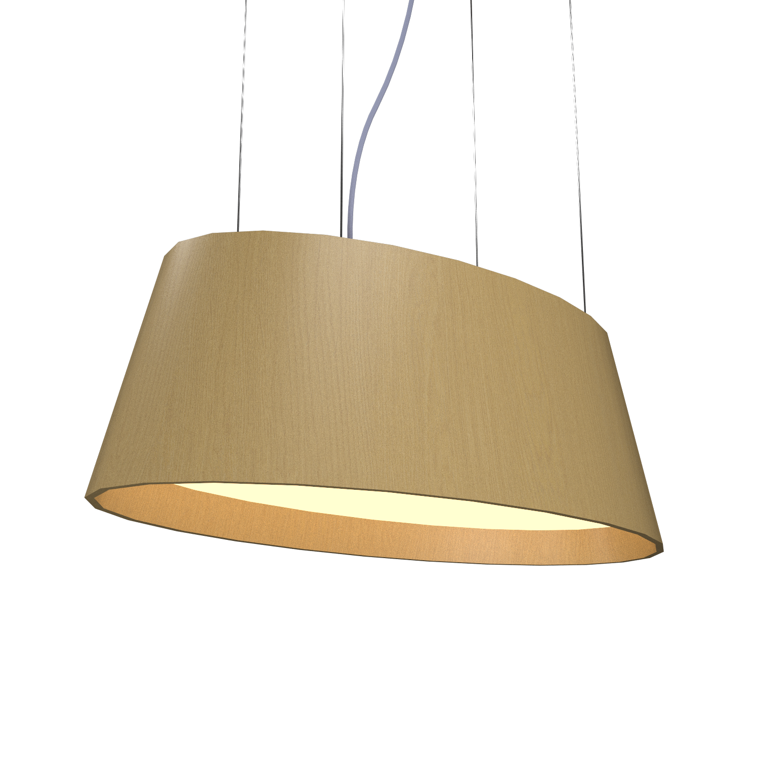 Pendant Lamp Accord Oval 1218 - Oval Line Accord Lighting | 49. Organic Gold