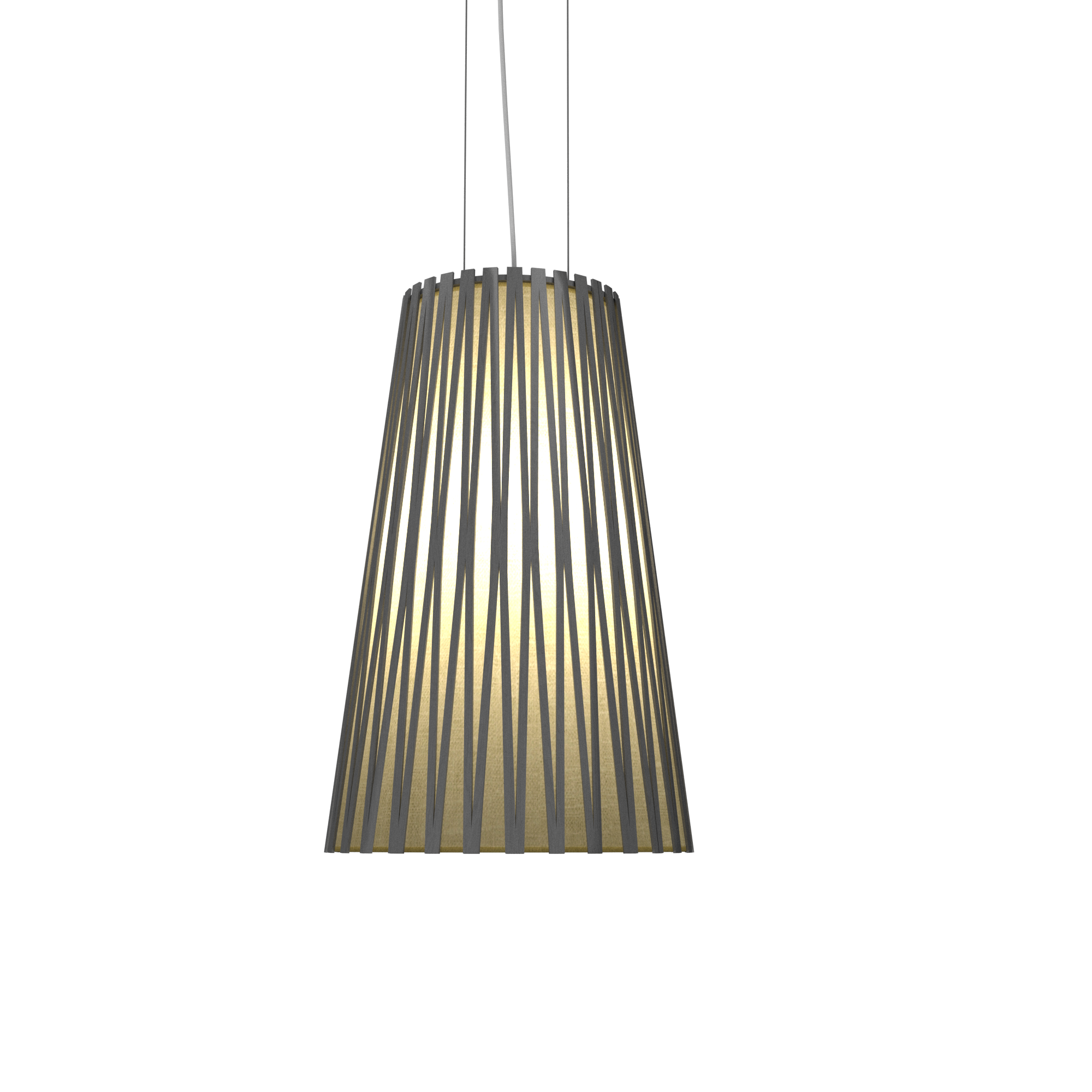 Pendant Lamp Accord Living Hinges 1239 - Living Hinges Line Accord Lighting | 50. Organic lead Grey