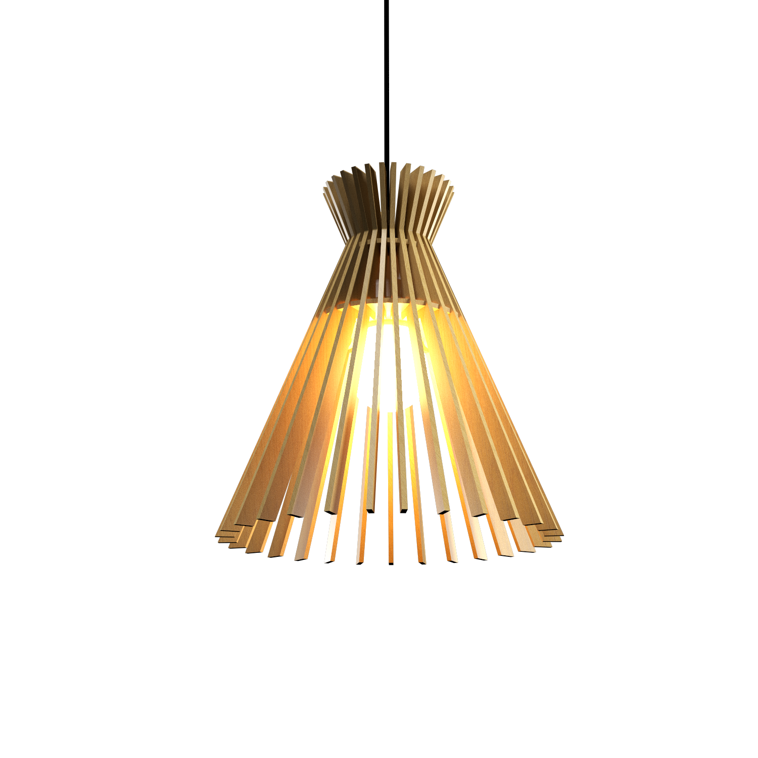 Pendant Lamp Accord Stecche Di Legno 1183 - Stecche Di Legno Line Accord Lighting | 49. Organic Gold
