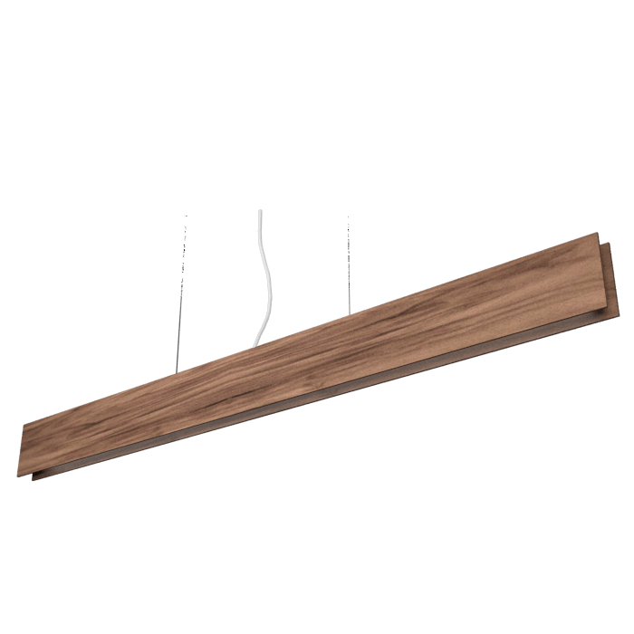 Pendant Lamp Accord Linear Slim 1311 LED - Clean Line Accord Lighting | 18. American Walnut