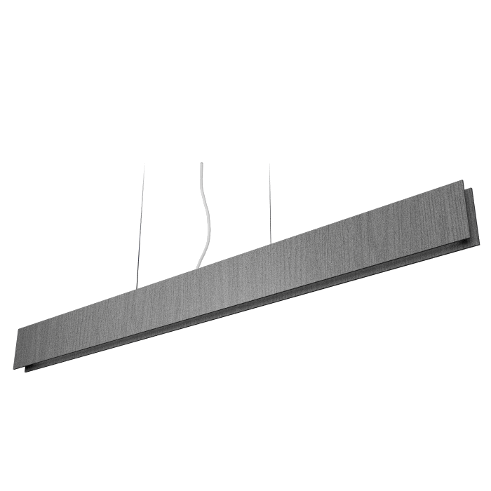 Pendant Lamp Accord Linear Slim 1311 LED - Clean Line Accord Lighting | 50. Organic lead Grey