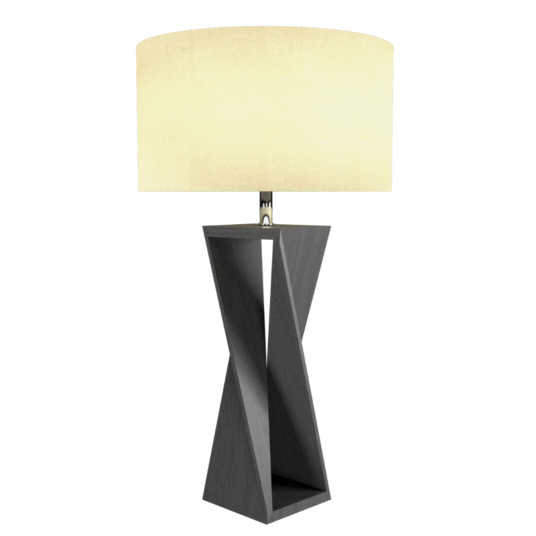 Table Lamp Accord Spin 7044 - Facetada Line Accord Lighting | 50. Organic lead Grey