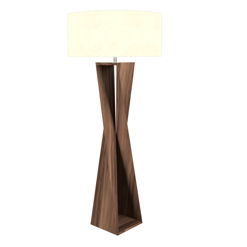 Floor Lamp Accord Spin 3029 - Facetada Line Accord Lighting | 18. American Walnut