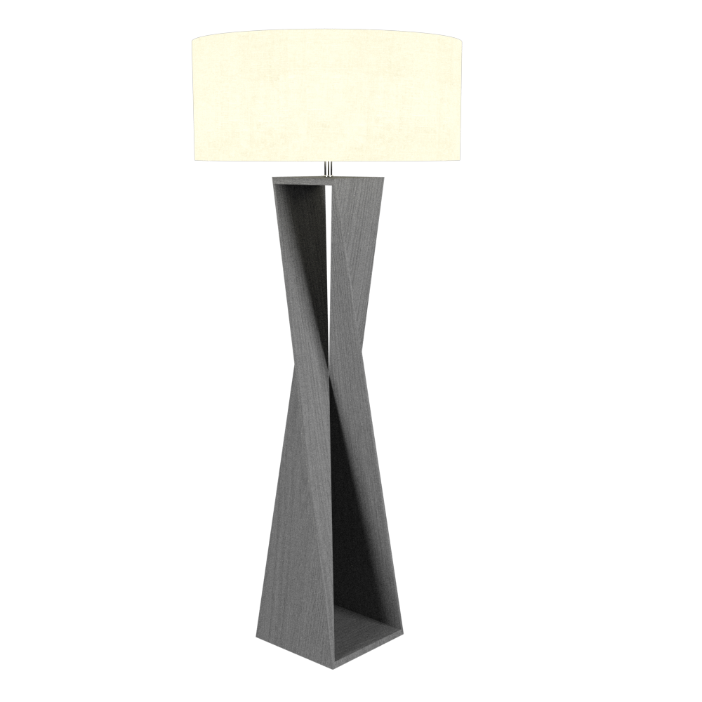 Floor Lamp Accord Spin 3029 - Facetada Line Accord Lighting | 50. Organic lead Grey