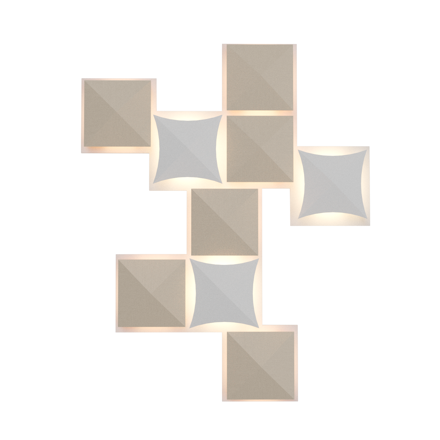 Wall Lamp Accord Diamante 4075 - Facetada Line Accord Lighting | 48. Organic Cappuccino