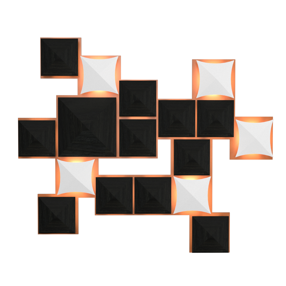 Wall Lamp Accord Diamante 4076 - Facetada Line Accord Lighting | 44. Charcoal