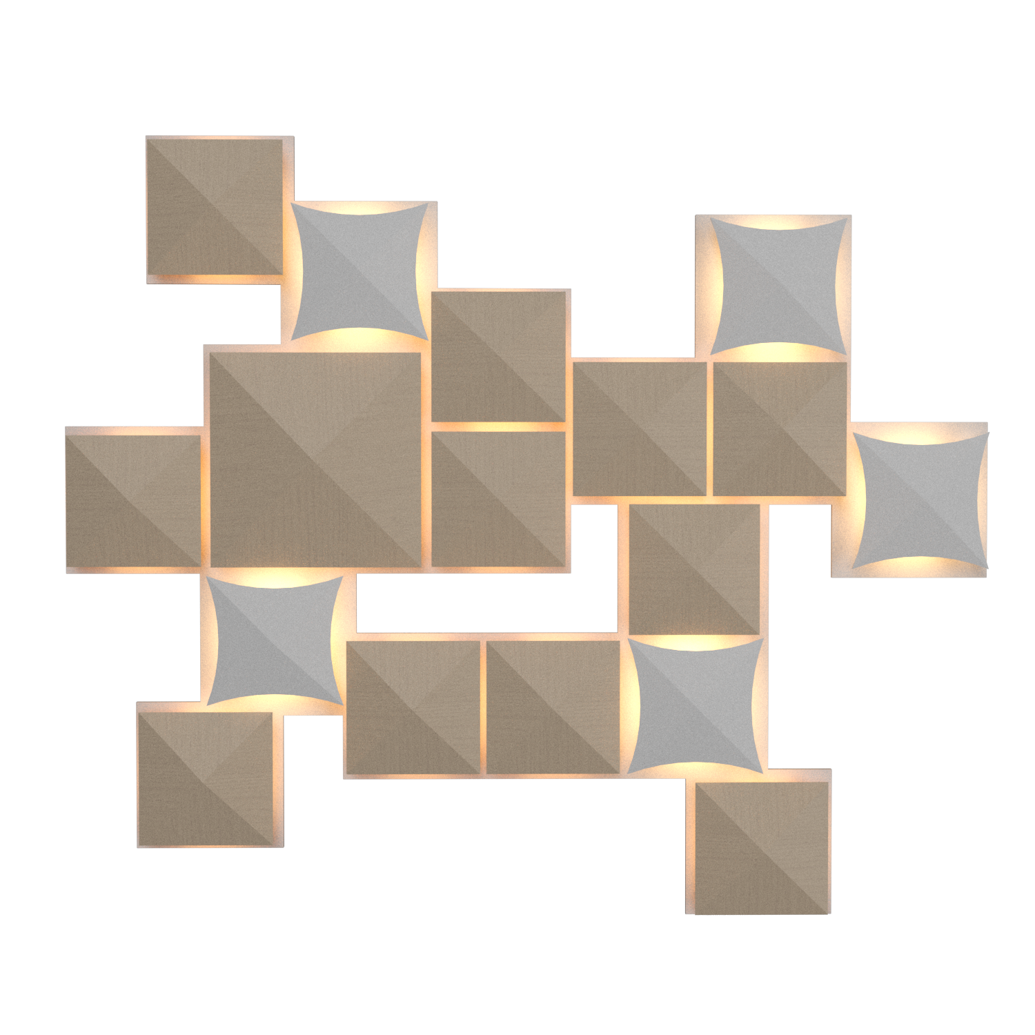 Wall Lamp Accord Diamante 4076 - Facetada Line Accord Lighting | 48. Organic Cappuccino