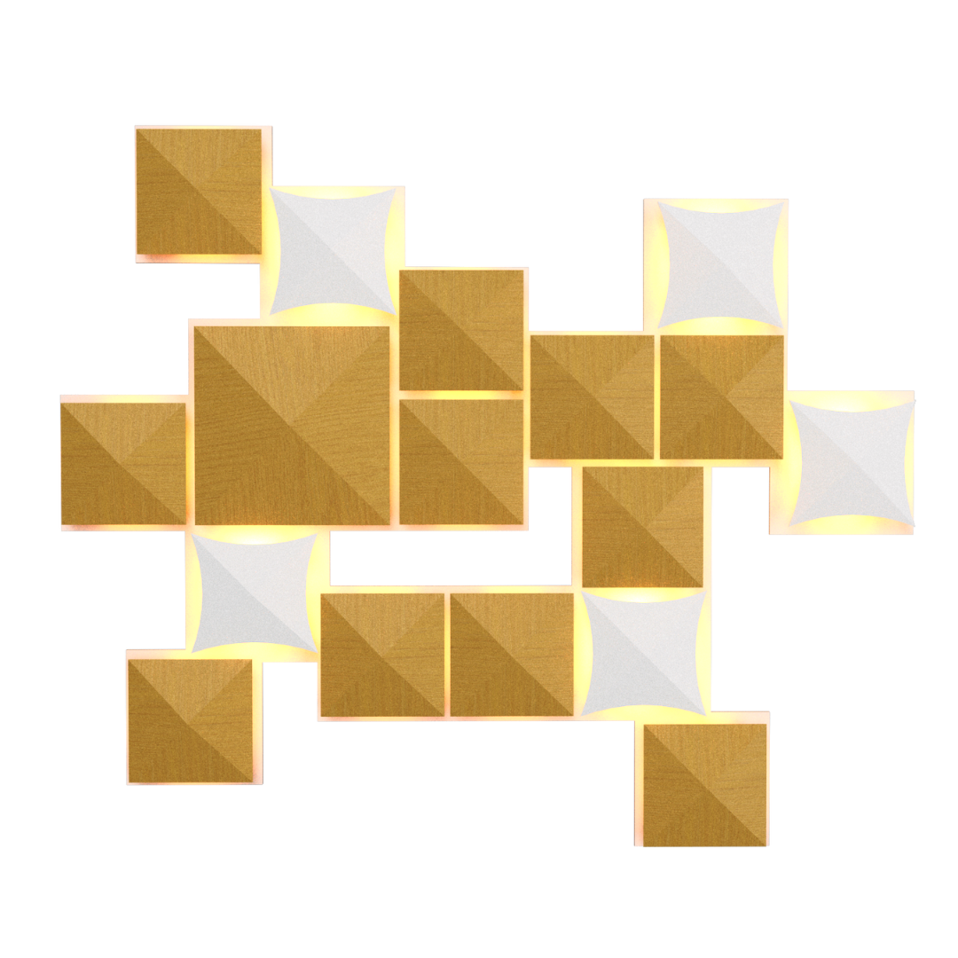 Wall Lamp Accord Diamante 4076 - Facetada Line Accord Lighting | 49. Organic Gold