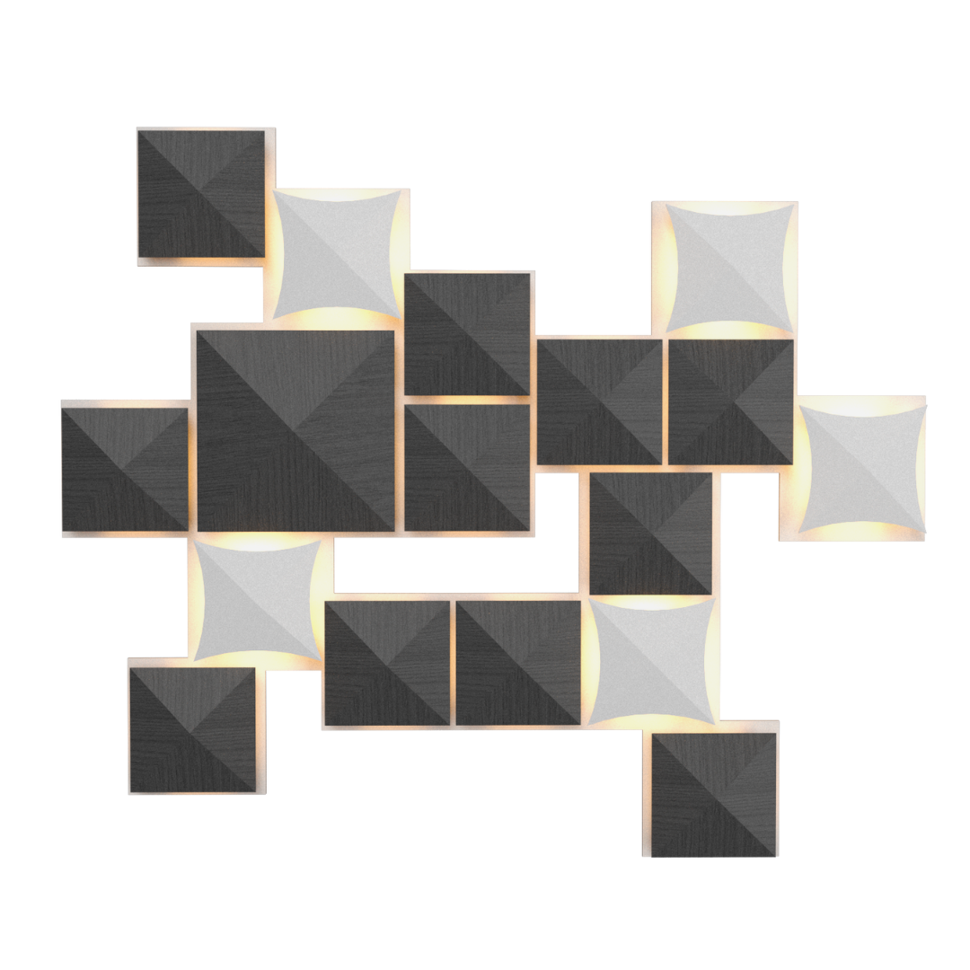 Wall Lamp Accord Diamante 4076 - Facetada Line Accord Lighting | 50. Organic lead Grey