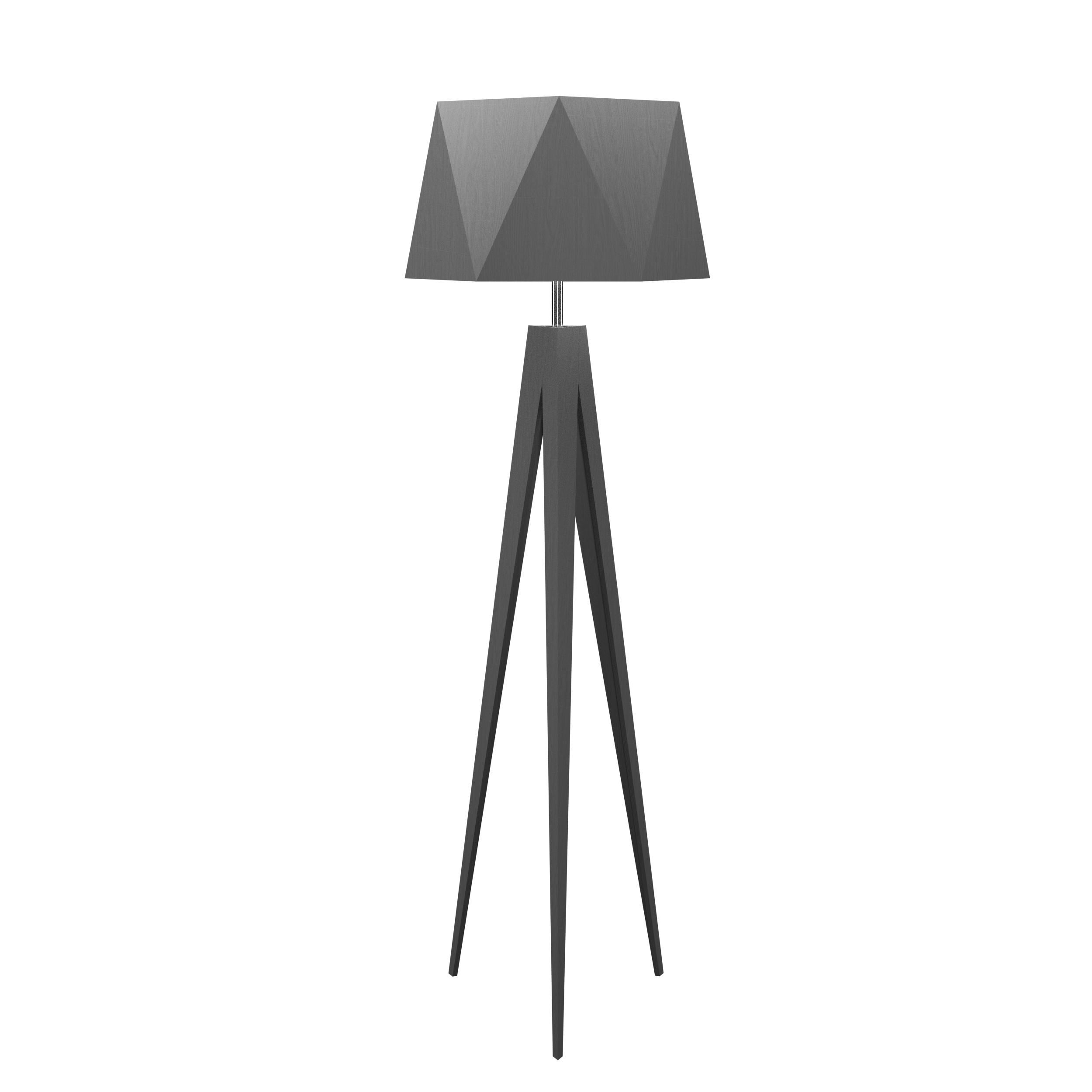 Floor Lamp Accord Facetada 3034 - Facetada Line Accord Lighting | 50. Organic lead Grey