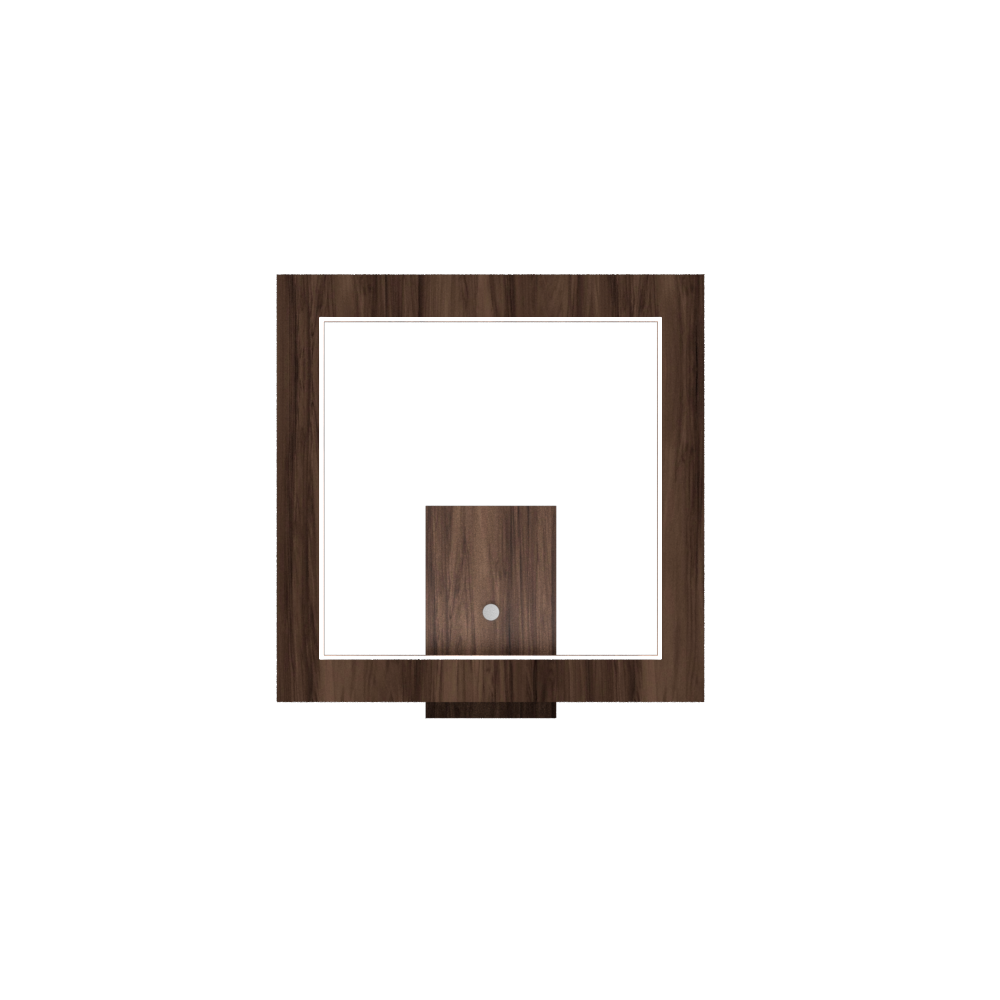 Wall Lamp Accord Frame 4116 - Frame Line Accord Lighting | 18. American Walnut