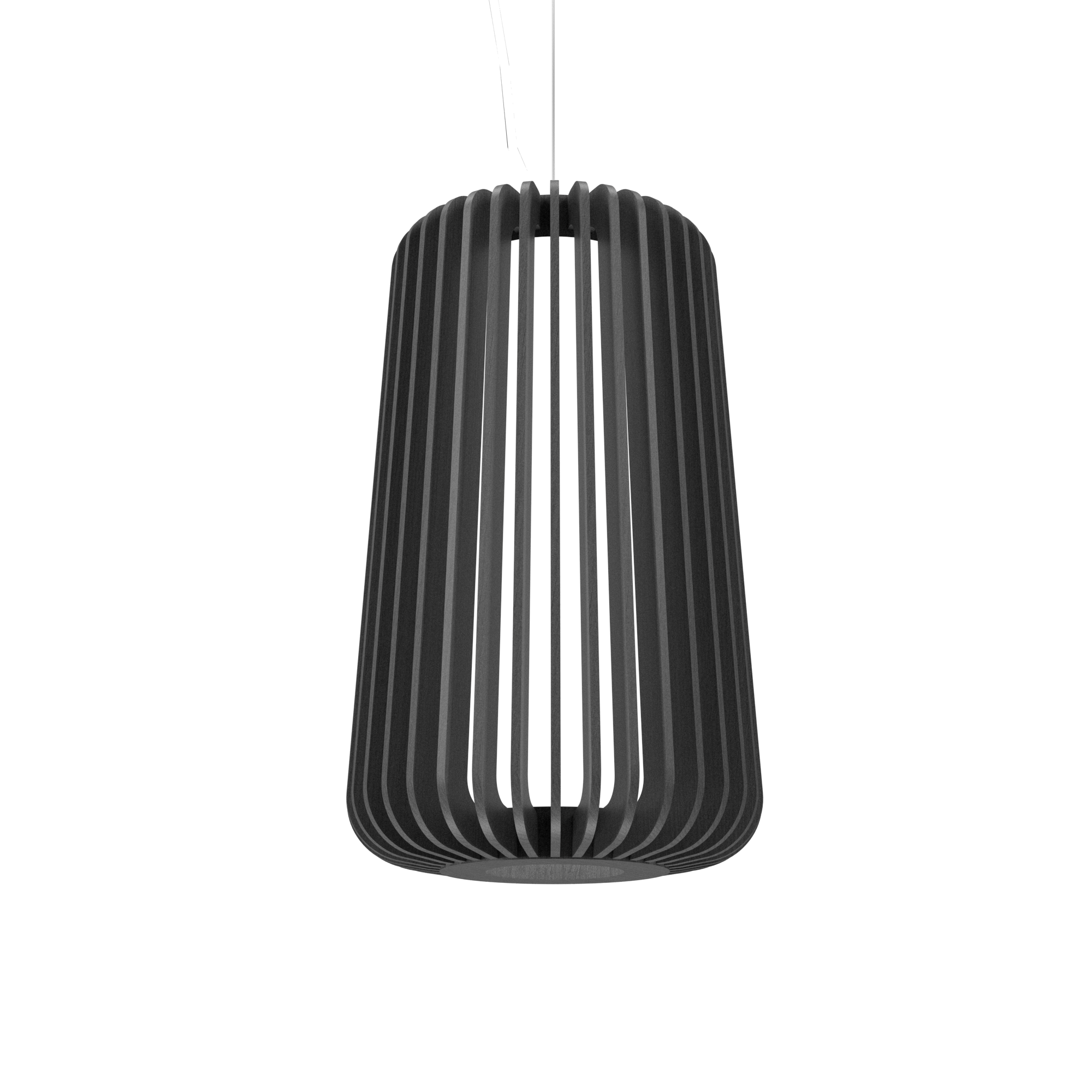 Pendant Lamp Accord Stecche Di Legno 1427 - Stecche Di Legno Line Accord Lighting | 50. Organic lead Grey