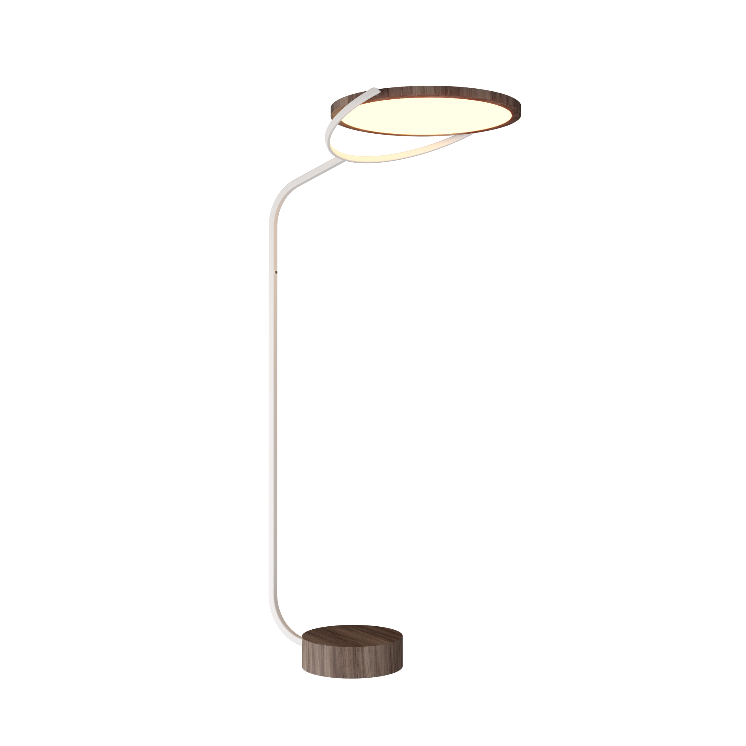 Floor Lamp Accord Naiá 3039 - Naiá Line Accord Lighting | 18. American Walnut