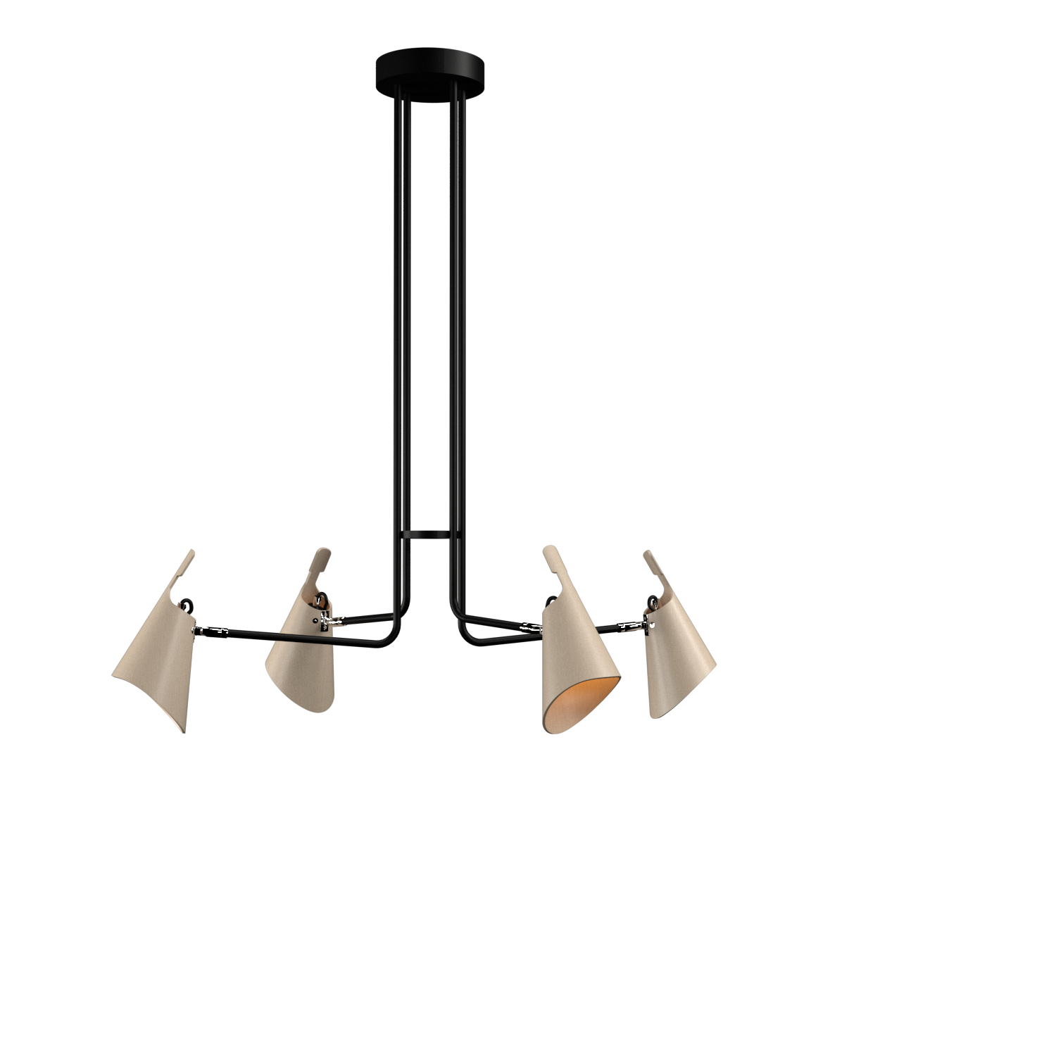 Pendant Lamp Accord Balance 1446 - Balance Line Accord Lighting | 48. Organic Cappuccino