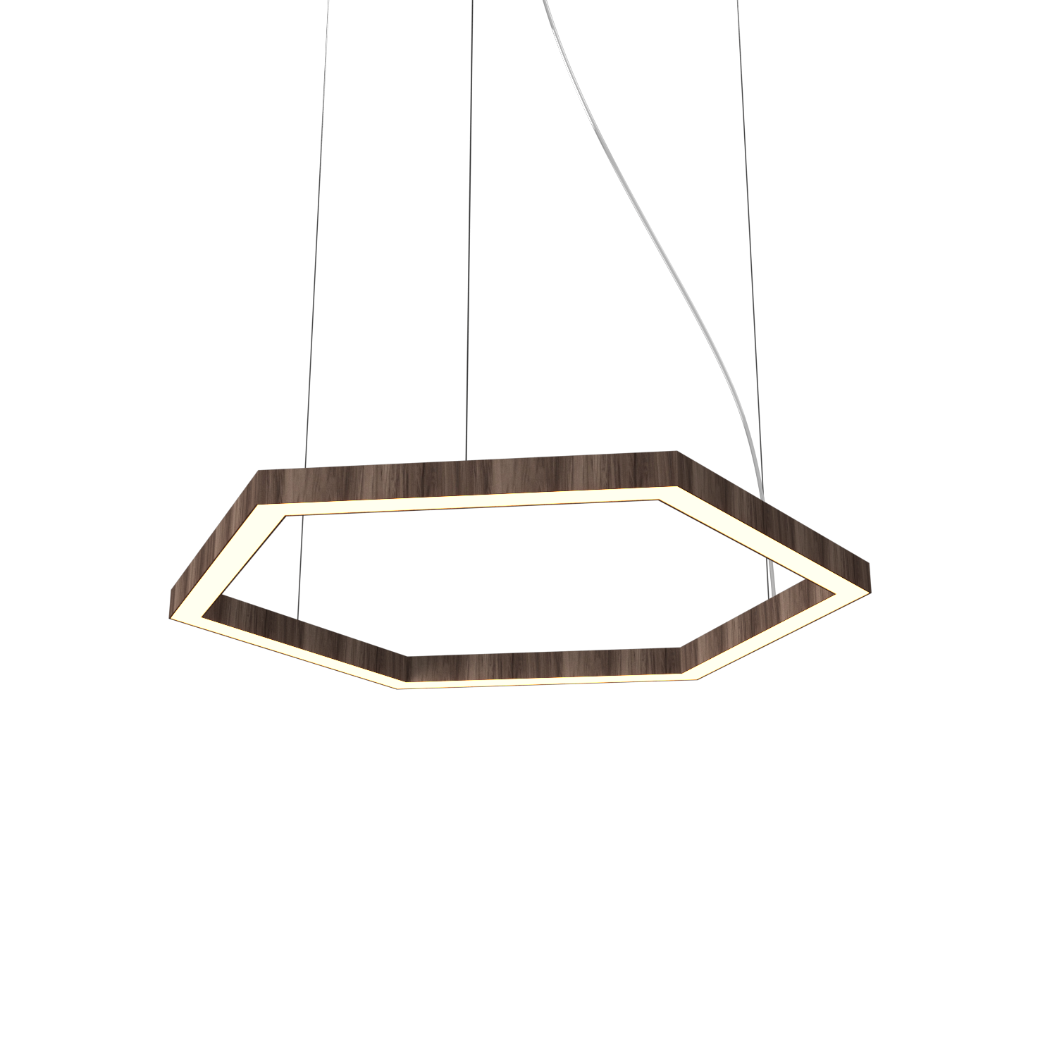 Pendant Lamp Accord Frame 1449 - Frame Line Accord Lighting | 18. American Walnut