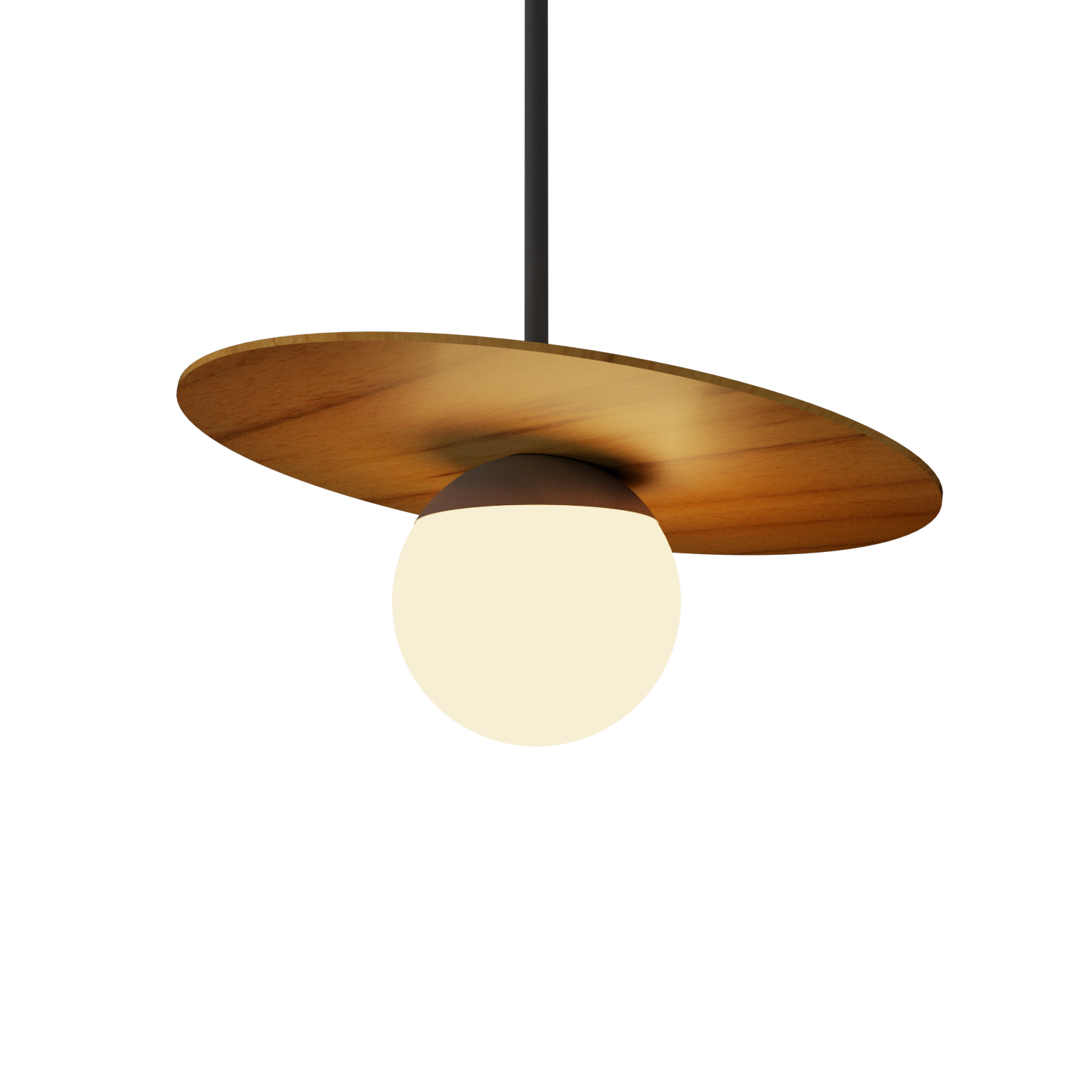 Pendant Lamp Accord Orbit 1462 - Orbit Line Accord Lighting | 12. Teak