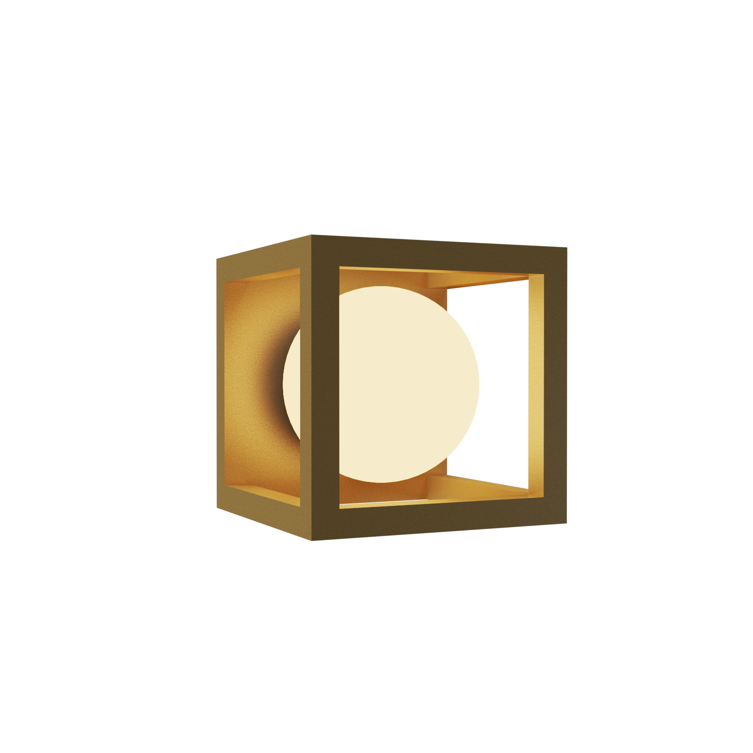 Wall Lamp Accord Cubic 4187 - Cubic Line Accord Lighting | 38. Pale Gold