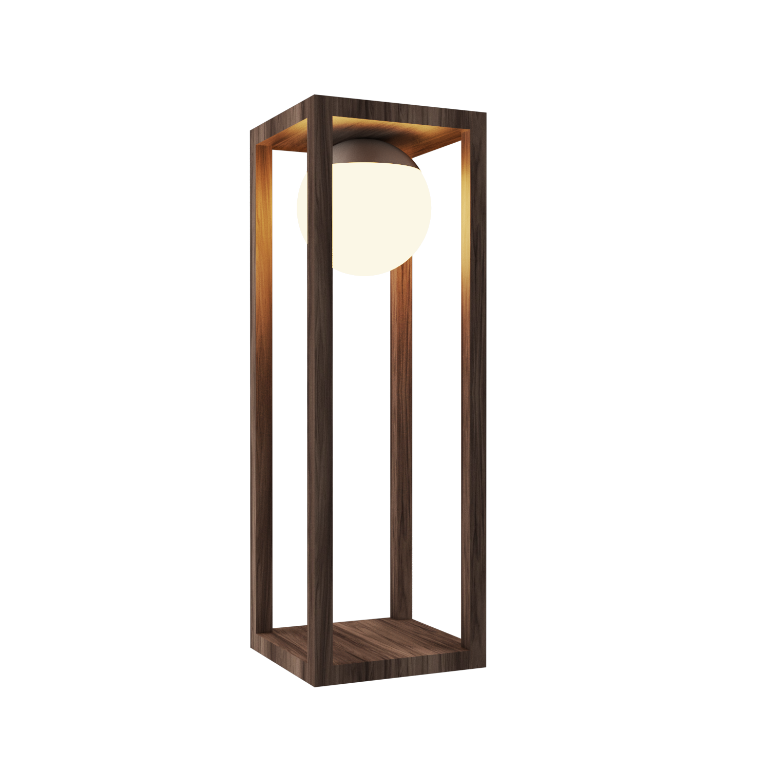 Table Lamp Accord Cubic 7069 - Cubic Line Accord Lighting | 18. American Walnut
