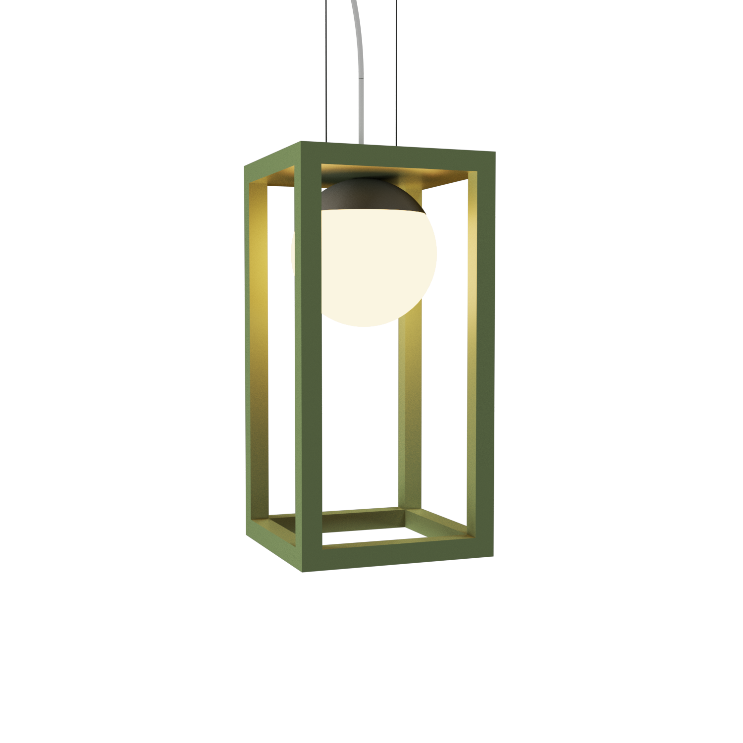 Pendant Lamp Accord Cubic 1453 - Cubic Line Accord Lighting | 30. Olive Green