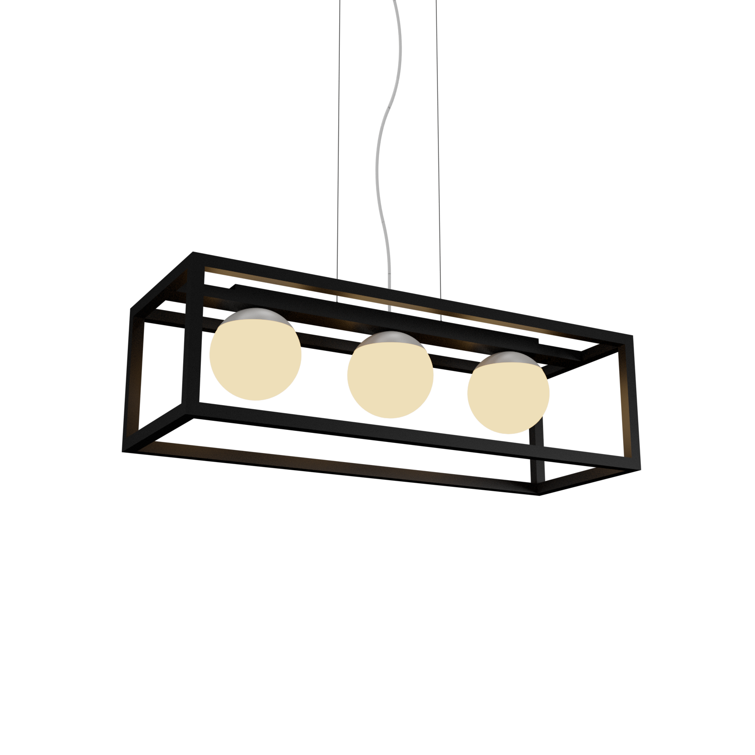 Pendant Lamp Accord Cubic 1455 - Cubic Line Accord Lighting | 02. Matte Black