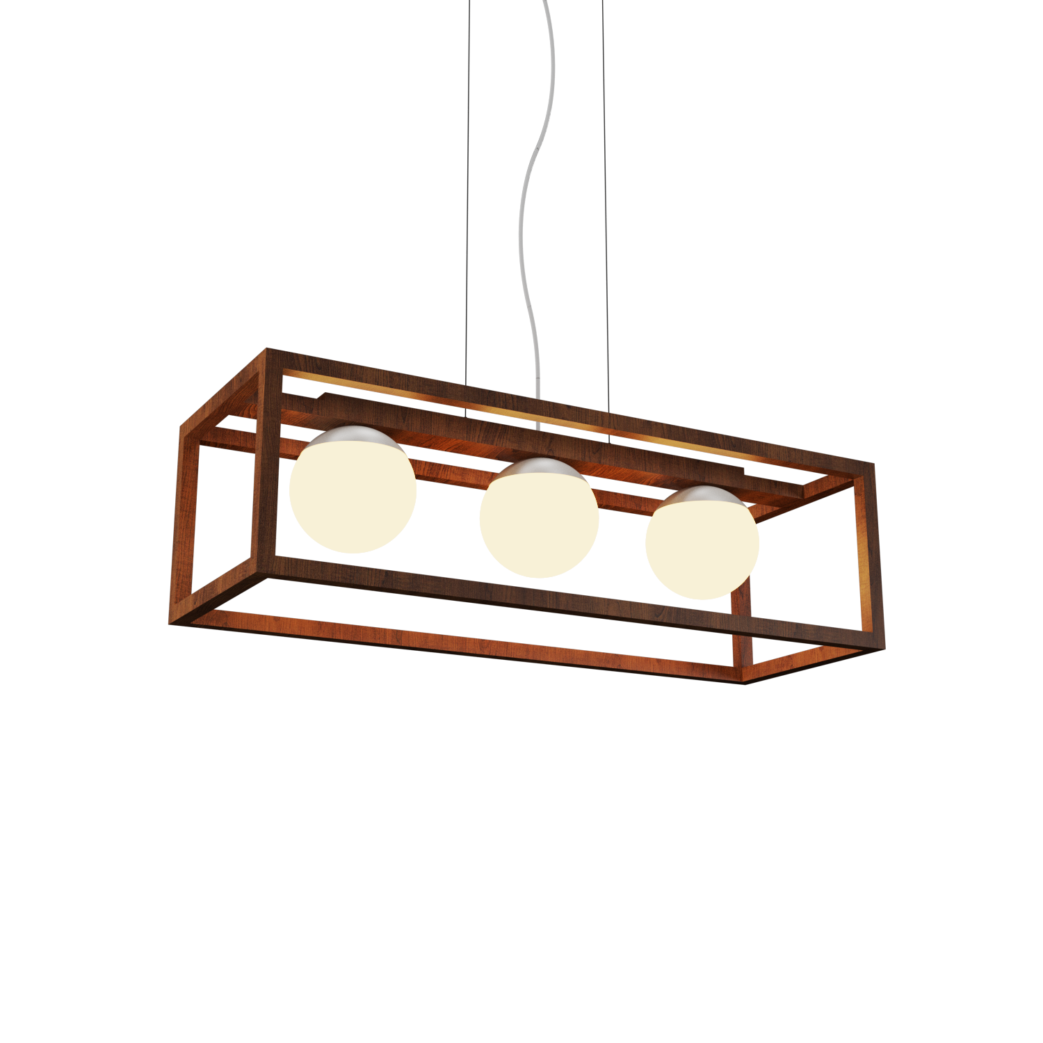 Pendant Lamp Accord Cubic 1455 - Cubic Line Accord Lighting | 06. Imbuia