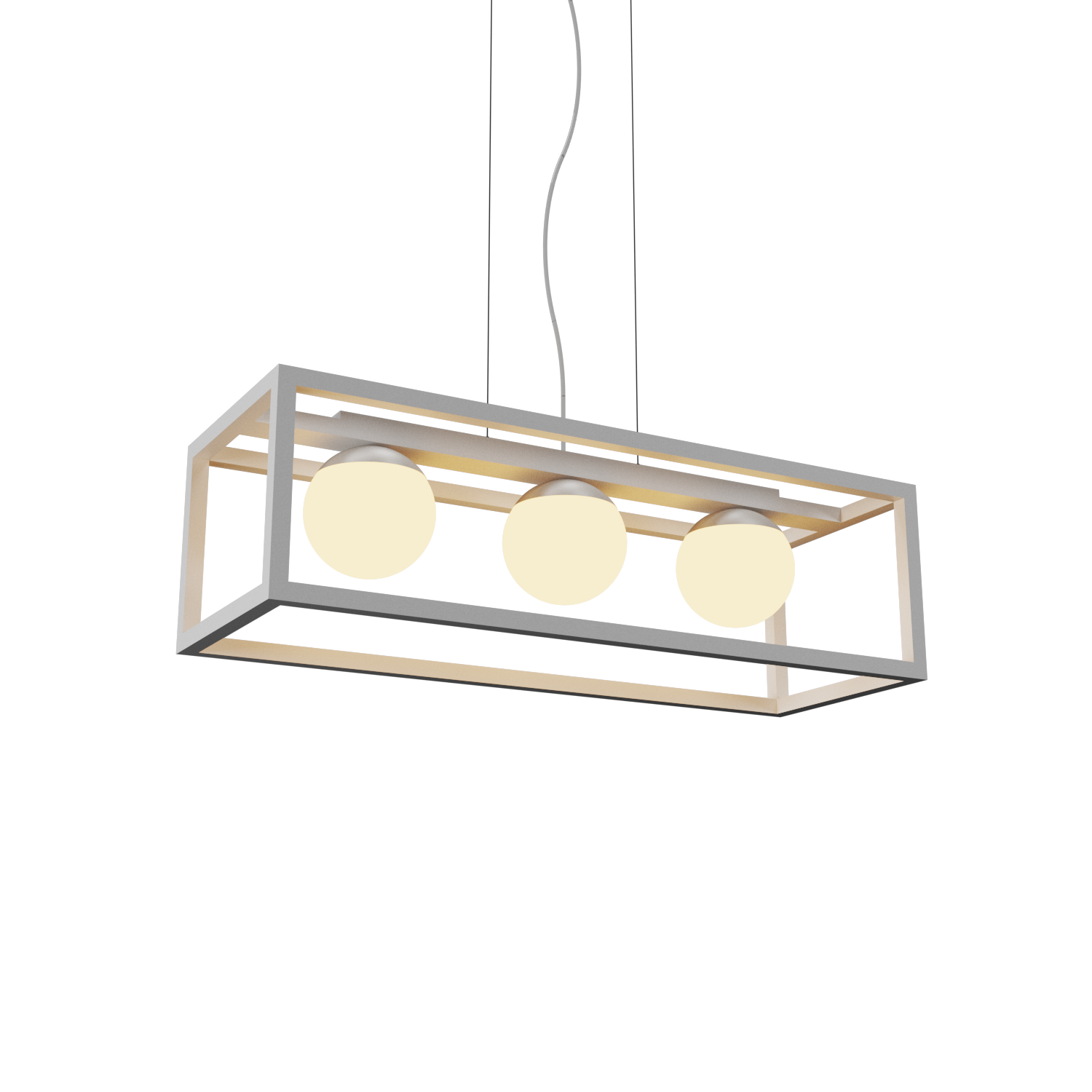 Pendant Lamp Accord Cubic 1455 - Cubic Line Accord Lighting | 07. White