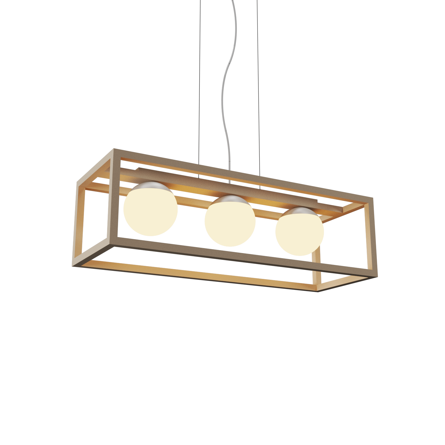Pendant Lamp Accord Cubic 1455 - Cubic Line Accord Lighting | 15. Cappuccino
