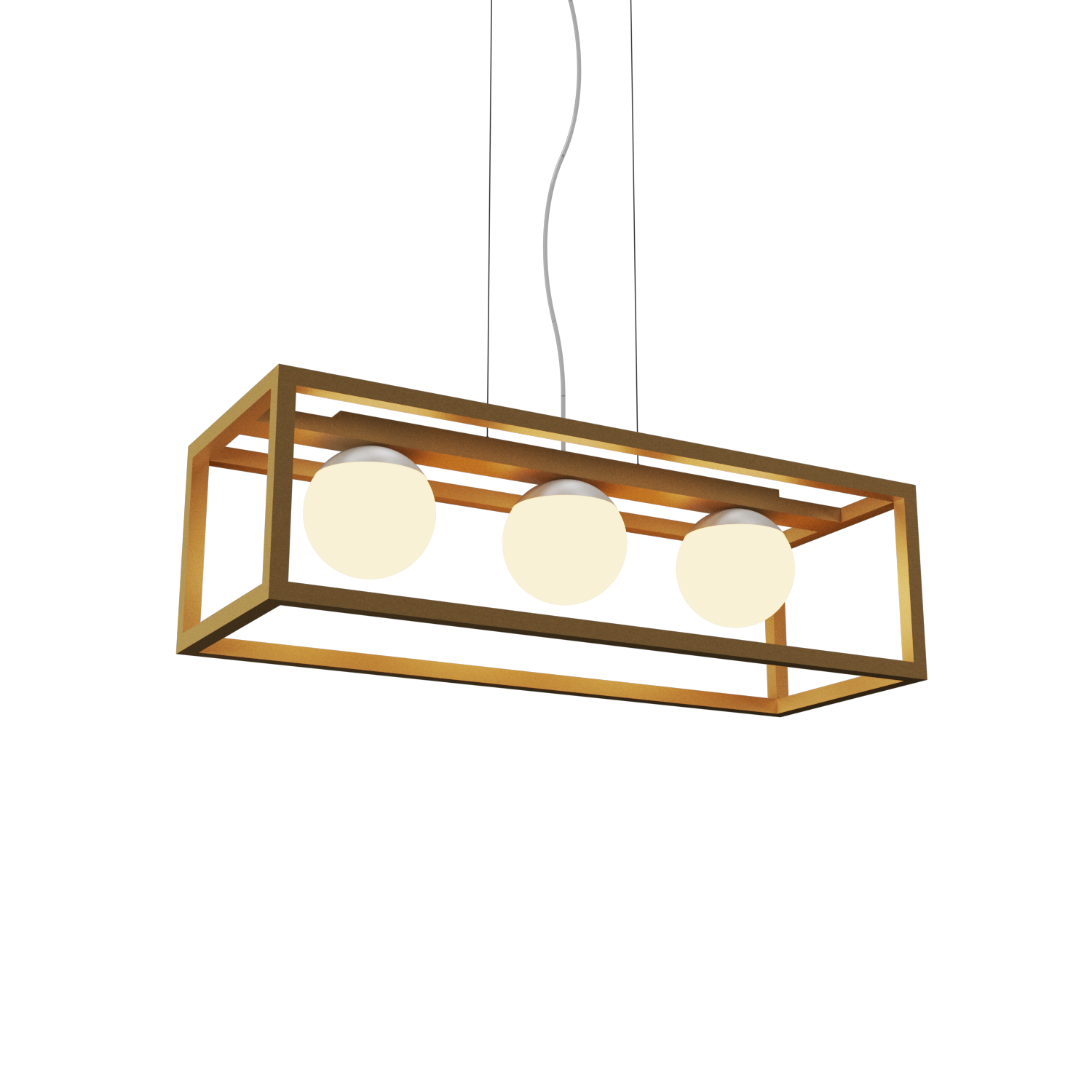 Pendant Lamp Accord Cubic 1455 - Cubic Line Accord Lighting | 27. Gold