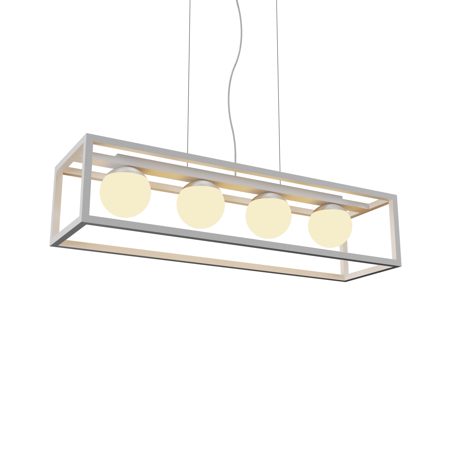 Pendant Lamp Accord Cubic 1456 - Cubic Line Accord Lighting | 07. White