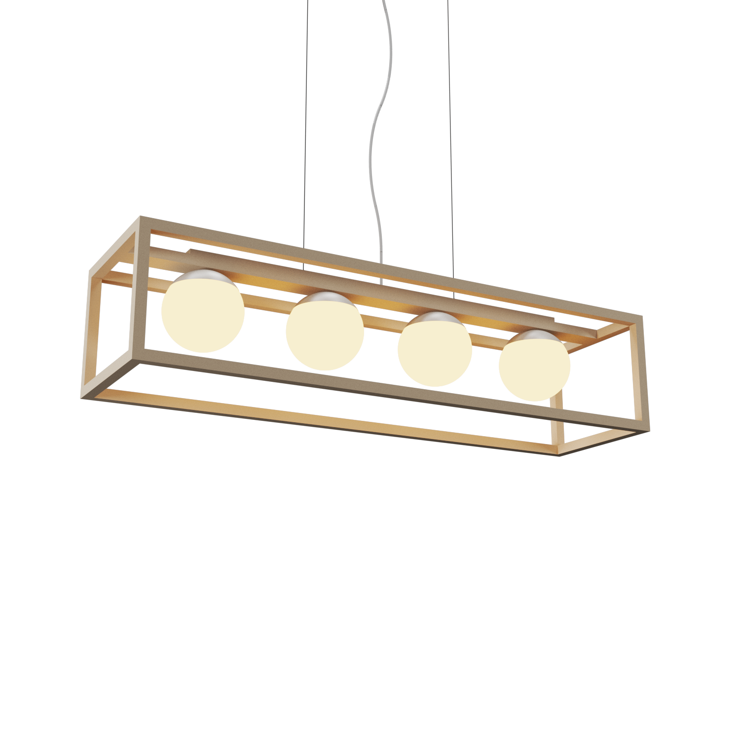 Pendant Lamp Accord Cubic 1456 - Cubic Line Accord Lighting | 15. Cappuccino