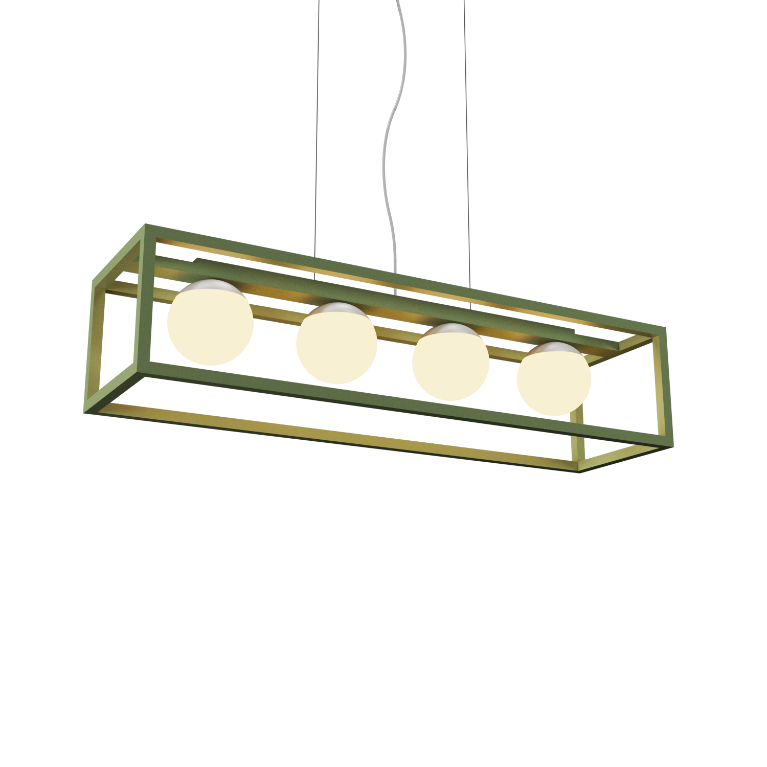 Pendant Lamp Accord Cubic 1456 - Cubic Line Accord Lighting | 30. Olive Green