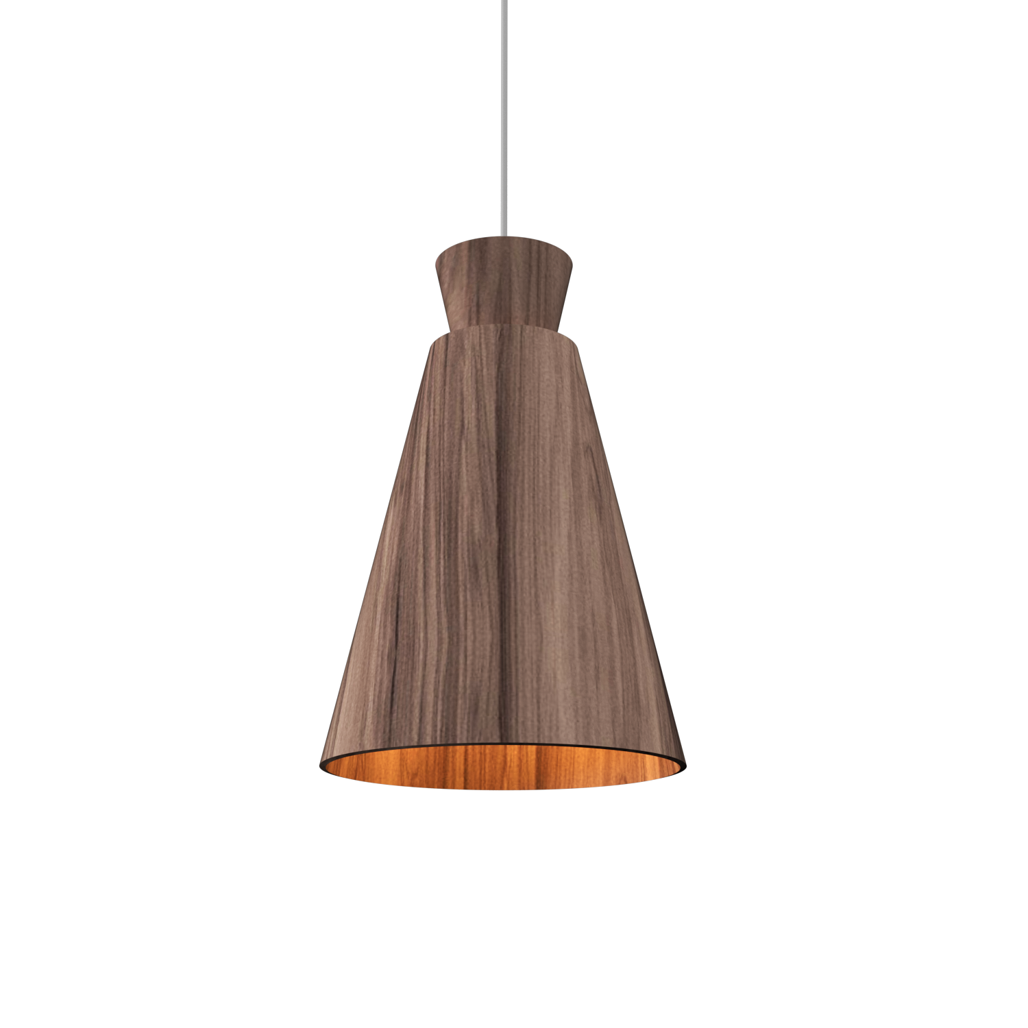 Pendant Lamp Accord Cônica 1473 - Cônica Line Accord Lighting | 18. American Walnut