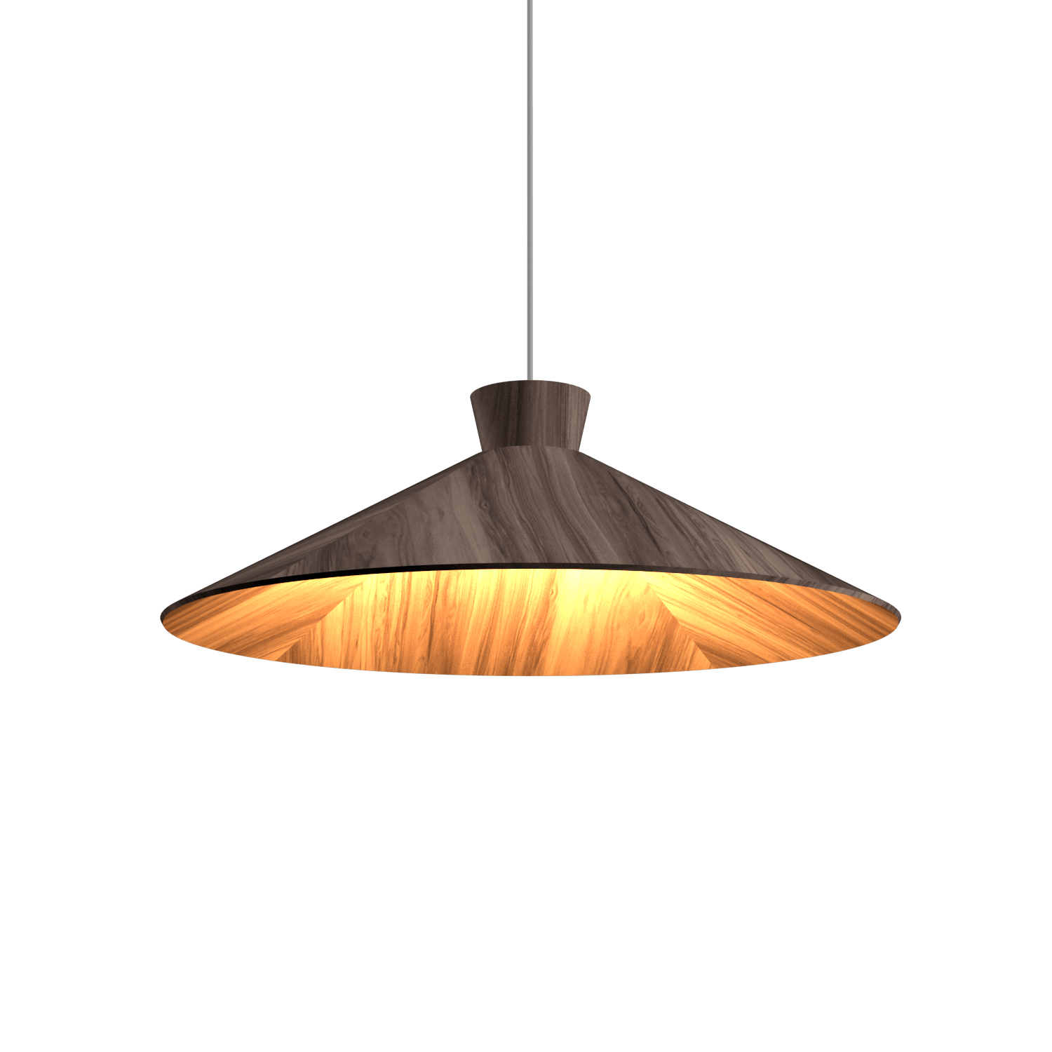 Pendant Lamp Accord Cônica 1475 - Cônica Line Accord Lighting | 18. American Walnut