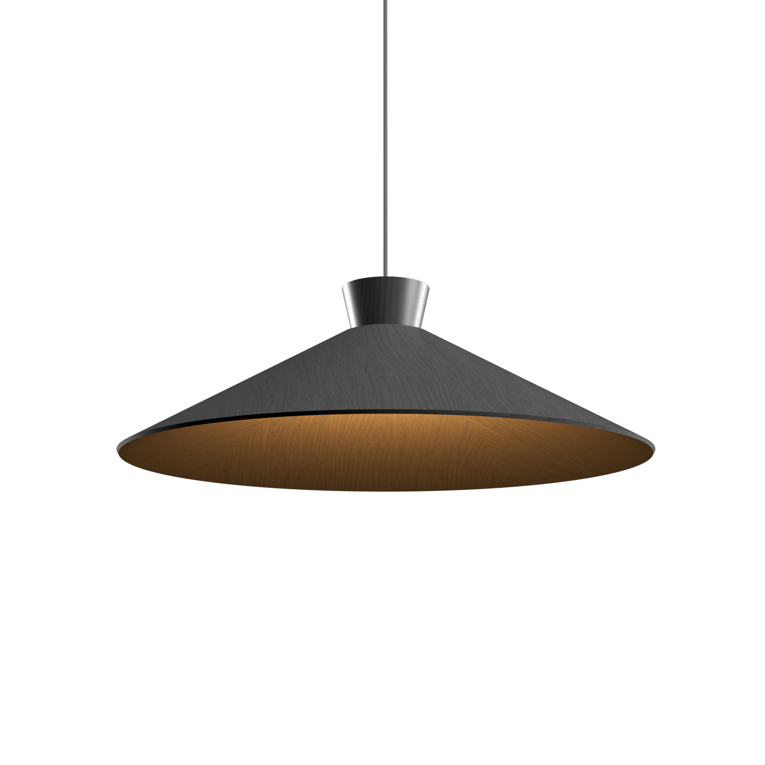 Pendant Lamp Accord Cônica 1475 - Cônica Line Accord Lighting | 50. Organic lead Grey