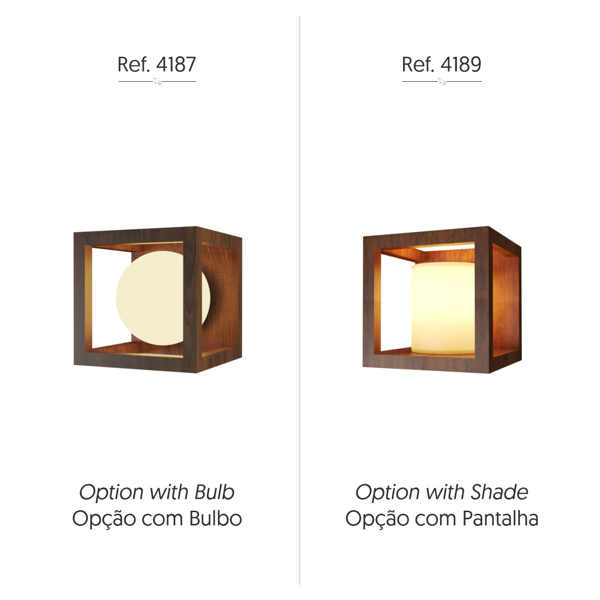 Wall Lamp Accord Cubic 4187 (Bulb) - Cubic Line Accord Lighting