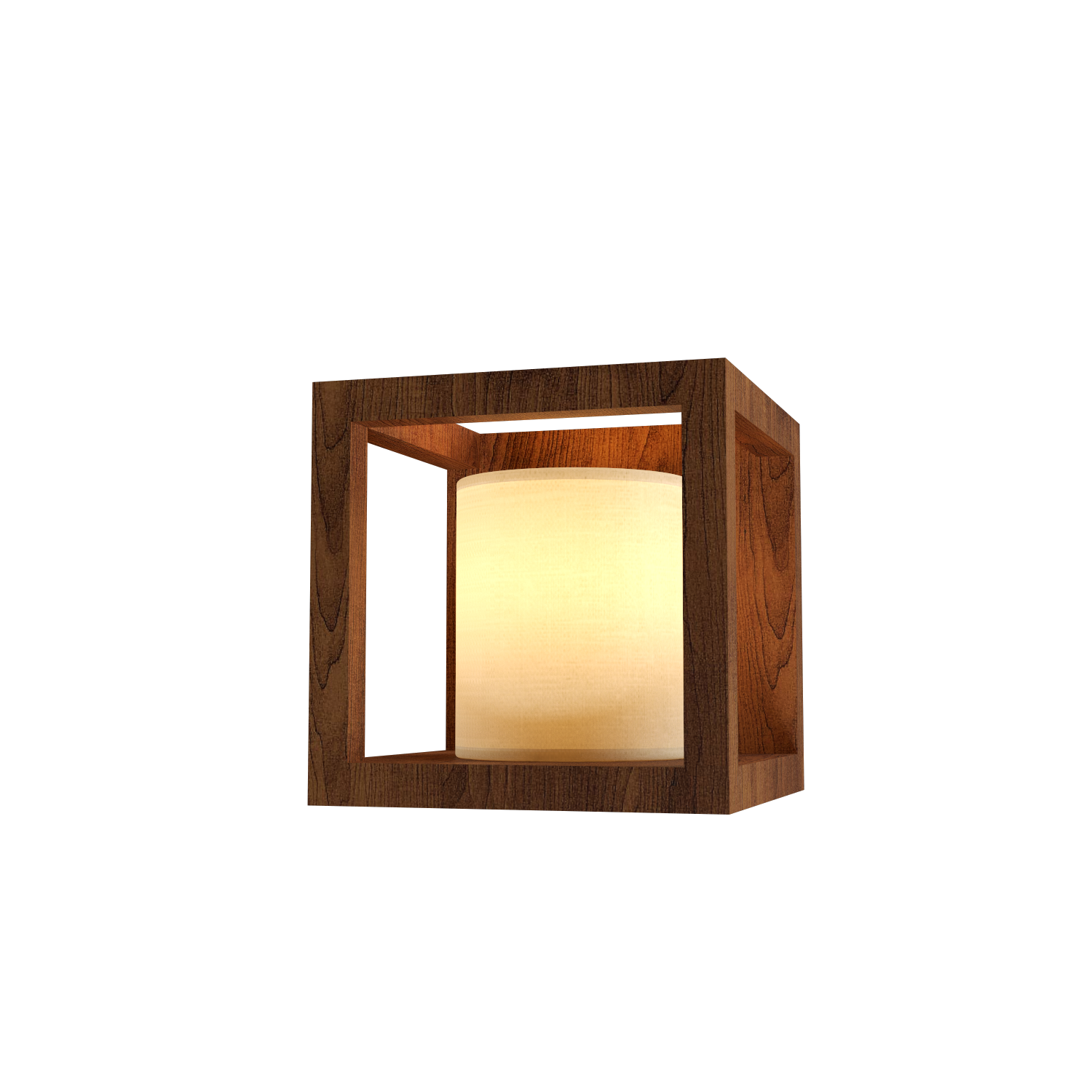 Wall Lamp Accord Cubic 4187 (Bulb) - Cubic Line Accord Lighting | 06. Imbuia