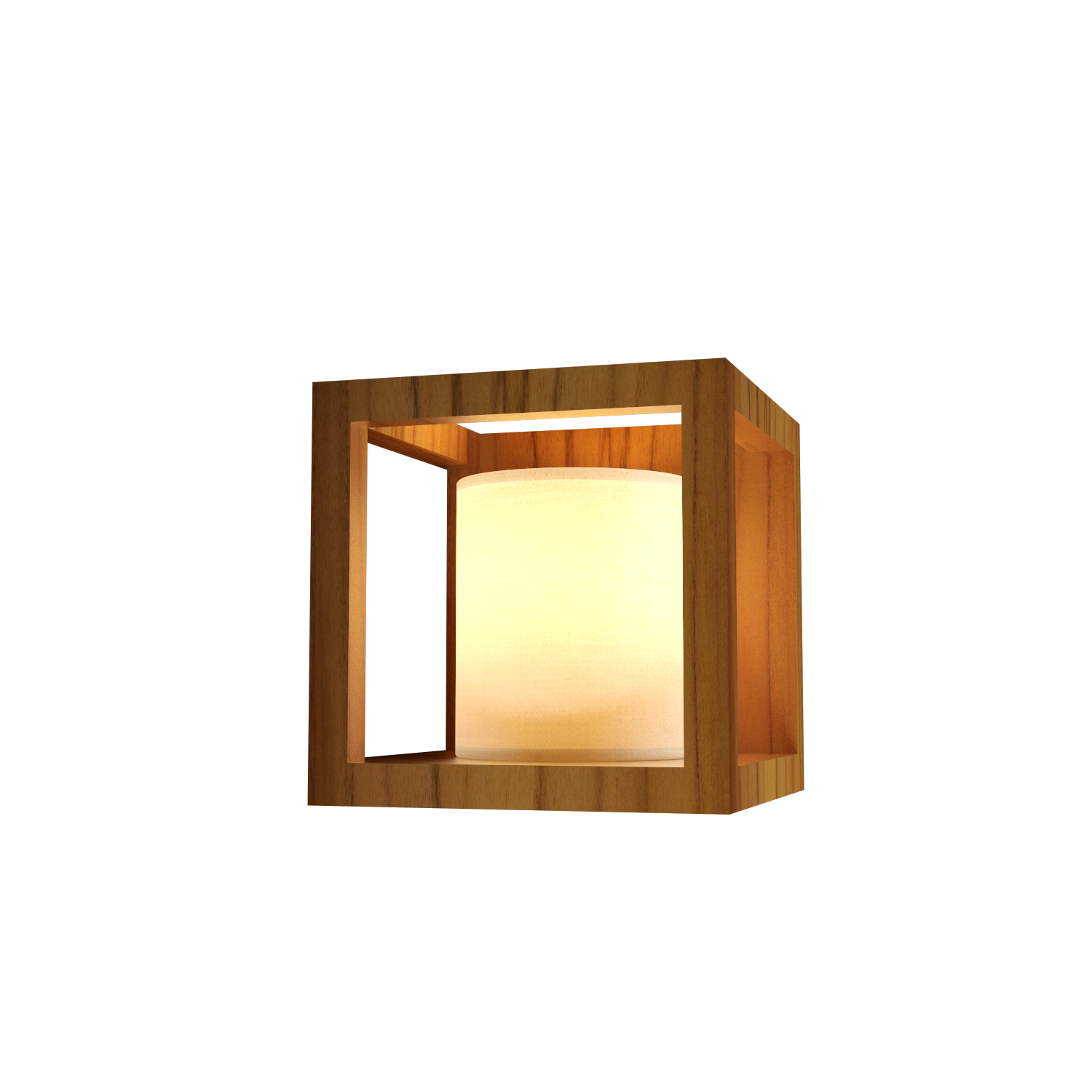 Wall Lamp Accord Cubic 4187 (Bulb) - Cubic Line Accord Lighting | 12. Teak