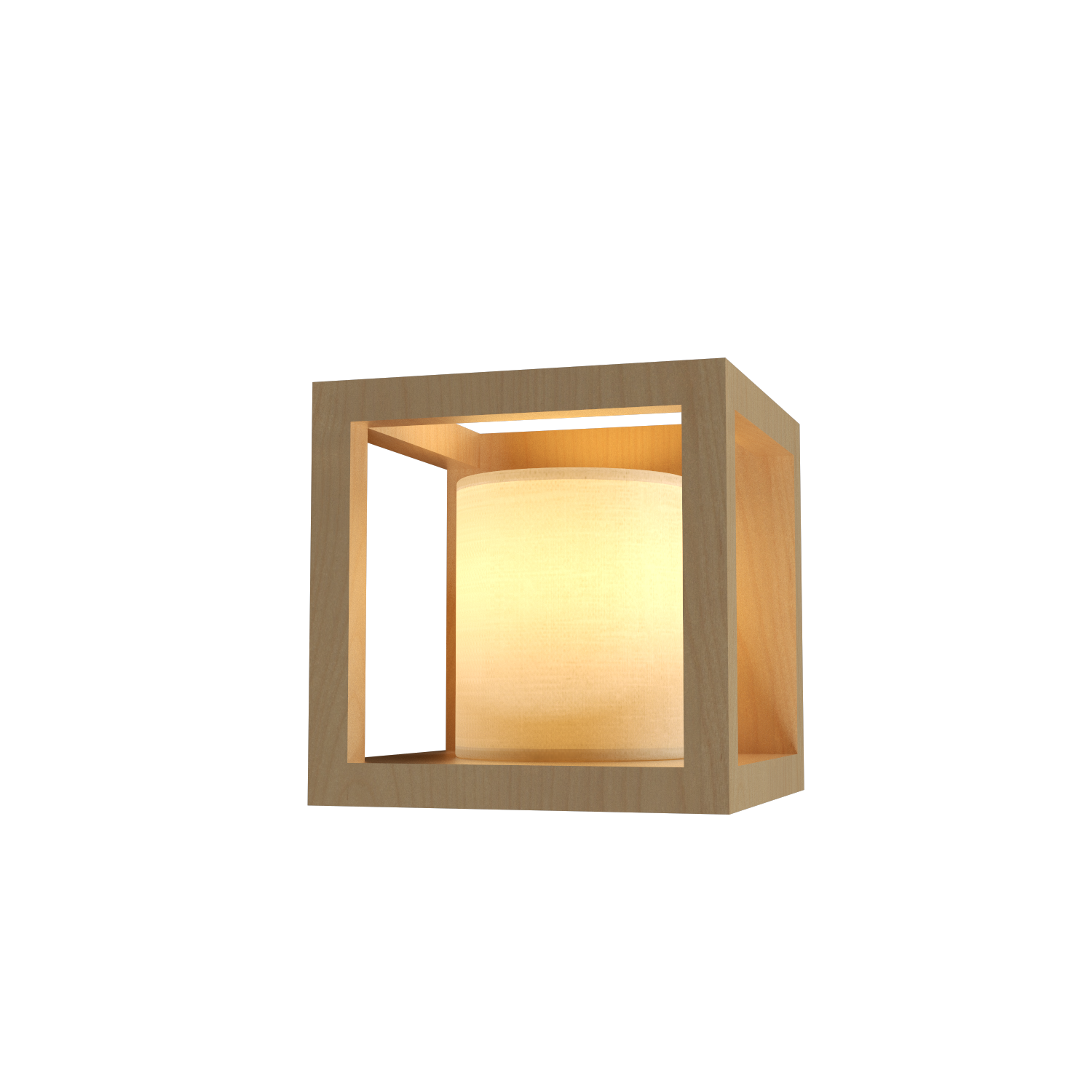 Wall Lamp Accord Cubic 4187 (Bulb) - Cubic Line Accord Lighting | 34. Maple