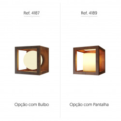 Wall Lamp Accord Cubic 4187 (Bulbo) - Cubic Line Accord Lighting