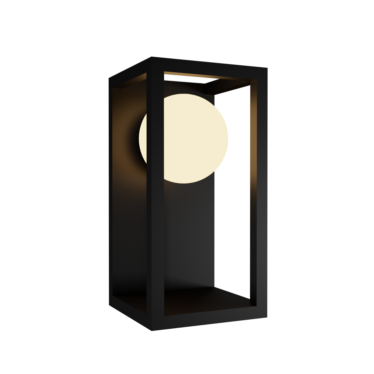 Wall Lamp Accord Cubic 4188 (Bulb) - Cubic Line Accord Lighting | 02. Matte Black