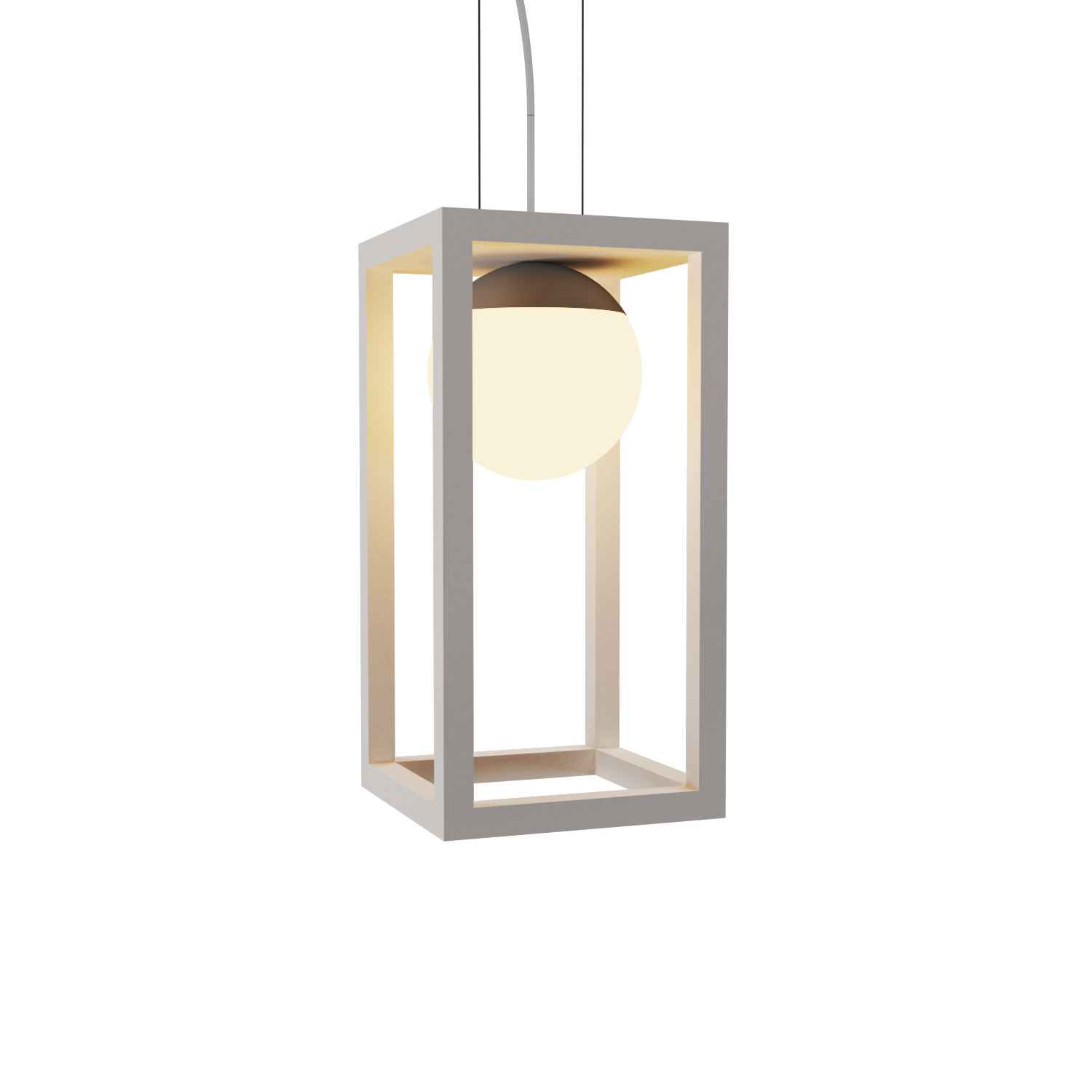Pendant Lamp Accord Cubic 1458 (Shade) - Cubic Line Accord Lighting | 25. Iredescent White