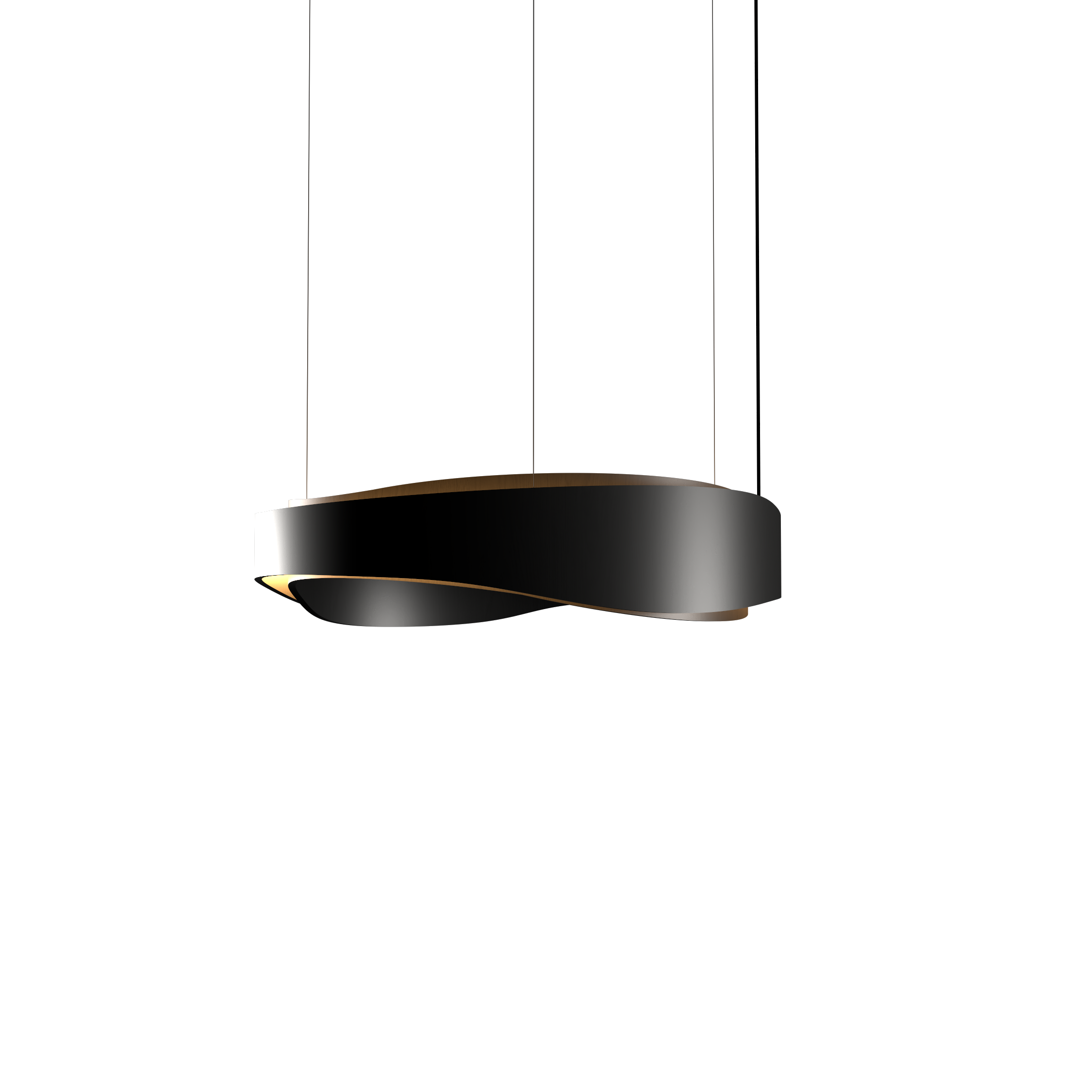 Pendant Lamp Accord Horizon 1467 - Horizon Line Accord Lighting | 46. ​​Organic Black